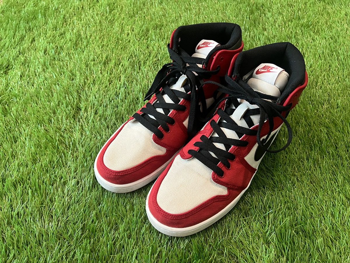 Jordan Brand × Nike Air Jordan AJ KO High OG Chicago Bulls Canvas Sneakers Shoes Size US 10 / EU 43 - 2 Thumbnail
