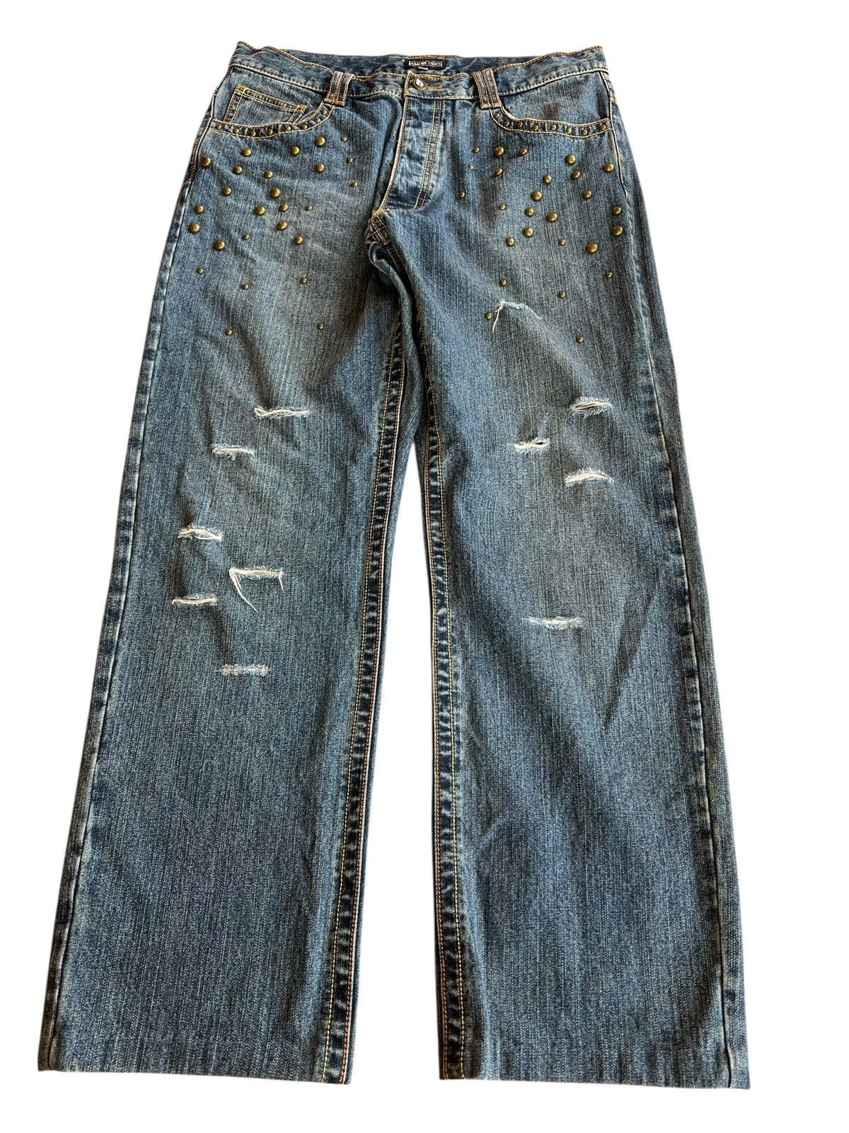 Japanese Brand Amore Puro Distress Jean Size US 32 / EU 48 - 1 Thumbnail