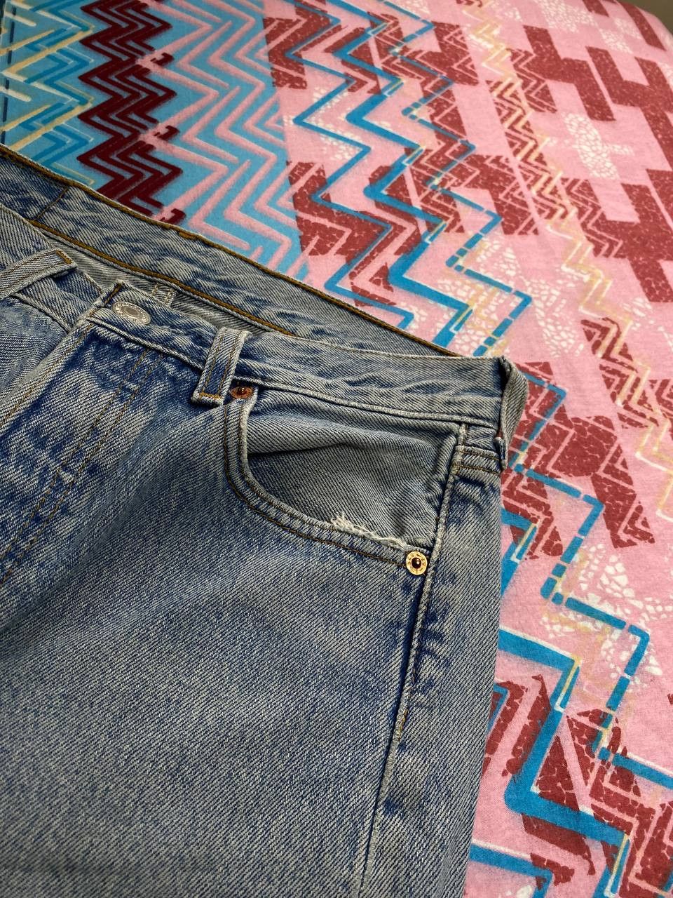 Levi's vintage Distressed Wash Denim Jeans pants Levi's 501 Y2K w28 Size US 28 / EU 44 - 8 Thumbnail