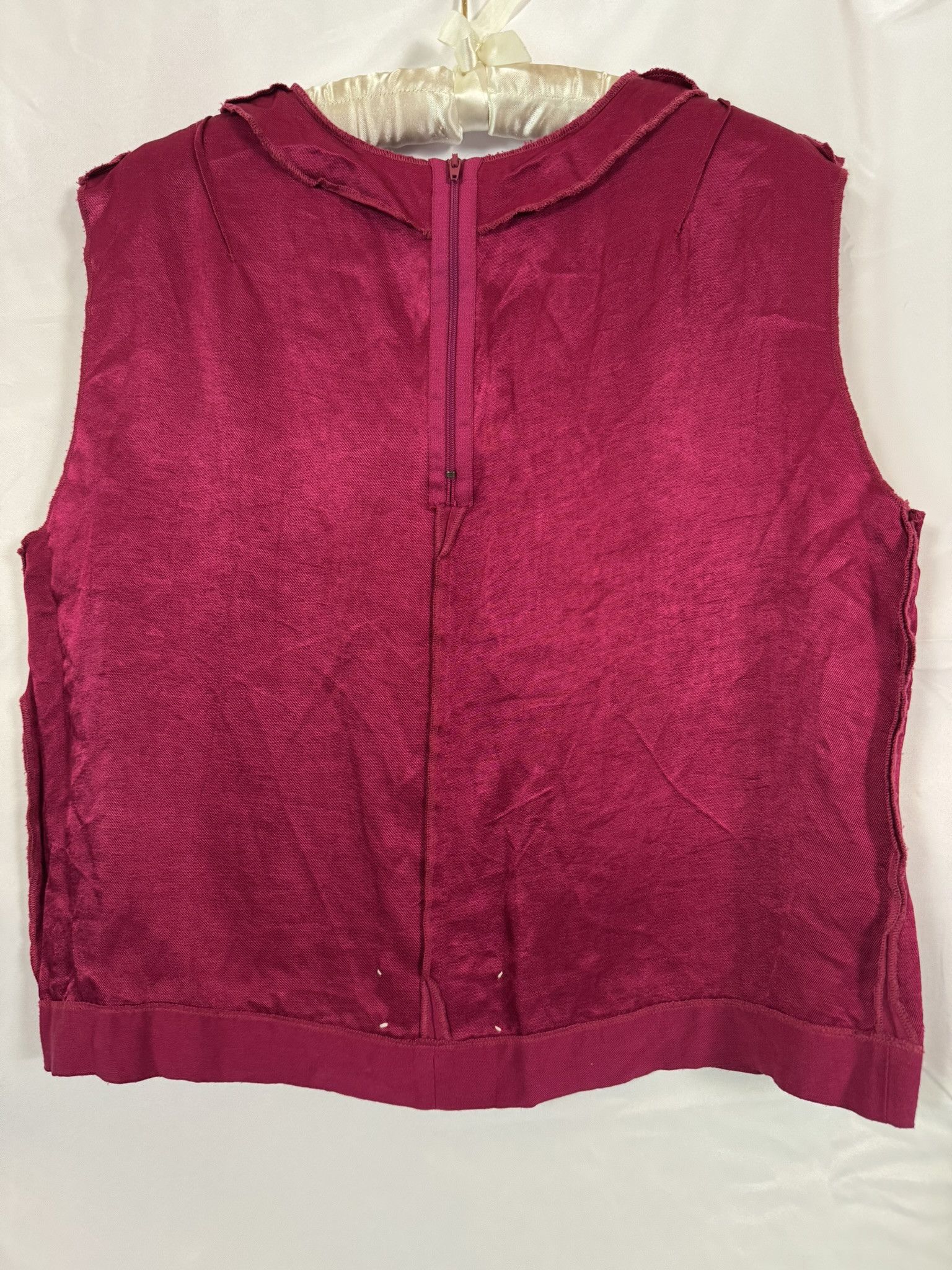 Maison Margiela Maison Martin Margiela Viscose Cropped Top — Early 1990s Size M / US 6-8 / IT 42-44 - 3 Thumbnail