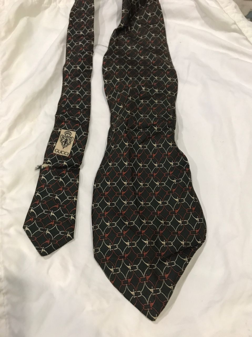 Gucci Gucci ties distressed made in italy Size ONE SIZE - 6 Thumbnail