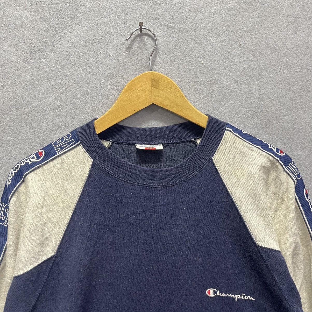 Champion Late 1990s Champion USA Logo Tape Raglan Crewneck Sweatshirt Size US L / EU 52-54 / 3 - 2 Thumbnail