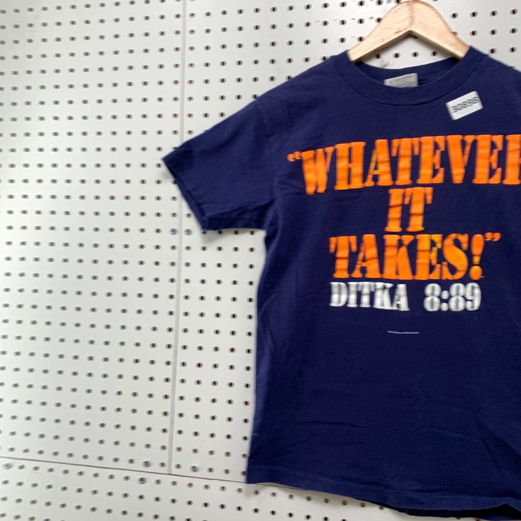 Hanes Vintage Chicago Bears DITKA Quote Shirt 80s - Hanes T-Shirt - Small - Blue - Cotton - Unisex Adults - 18X24 - USA - 80s Sports Size US S / EU 44-46 / 1 - 3 Thumbnail