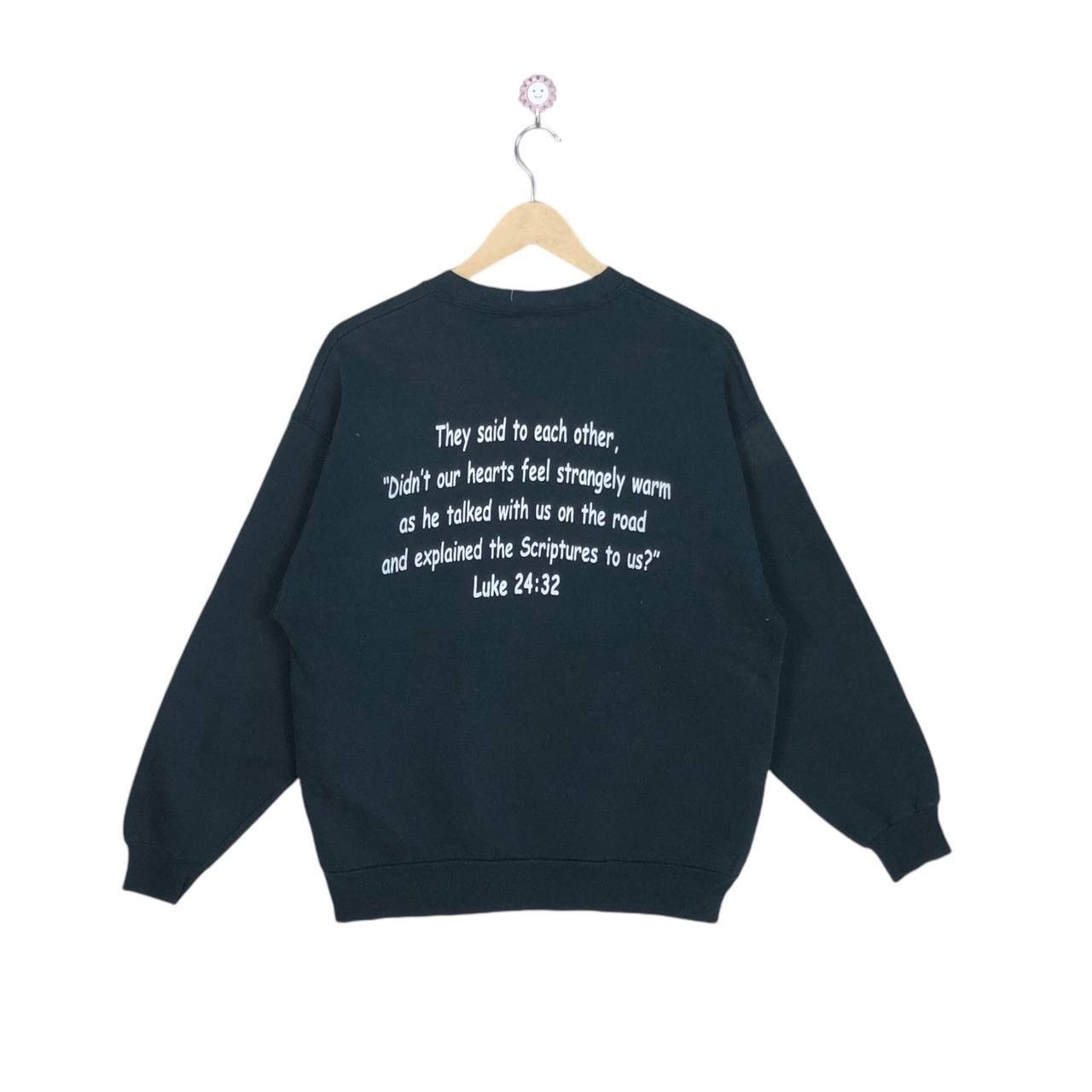 Vintage Vintage Y2K Ski Retreat Bible Wording Sweatshirt Jumper Size US L / EU 52-54 / 3 - 2 Thumbnail