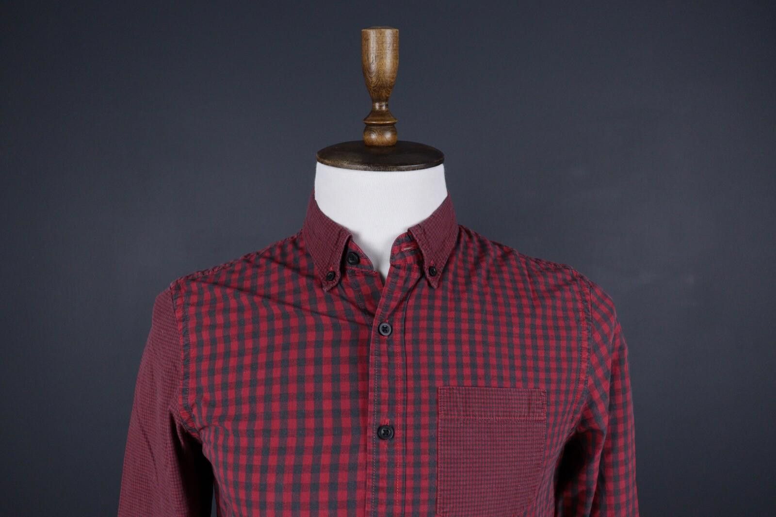 Desigual Desigual Regular Fit Red Check Button Down Shirt Size S Size US S / EU 44-46 / 1 - 2 Thumbnail