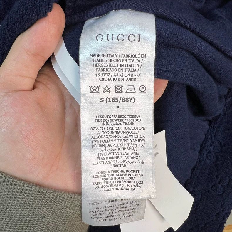 Gucci Gucci Dark blue double G full print towel jacket 2501-Nexta Size US S / EU 44-46 / 1 - 4 Thumbnail