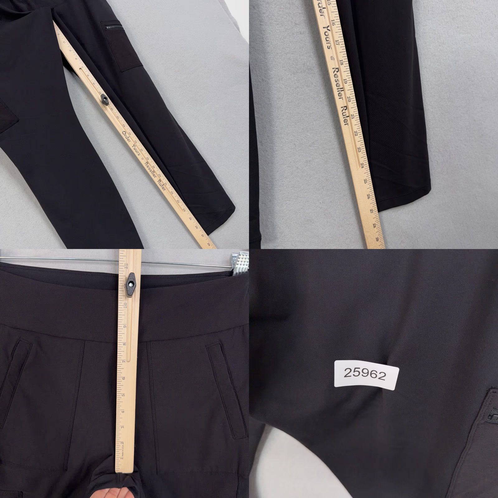 Athleta Athleta Leggings Womens 12 Black Ankle Cargo Pocket Zip Hiking Yoga Running Pant Size 34" / US 12 / IT 48 - 9 Thumbnail