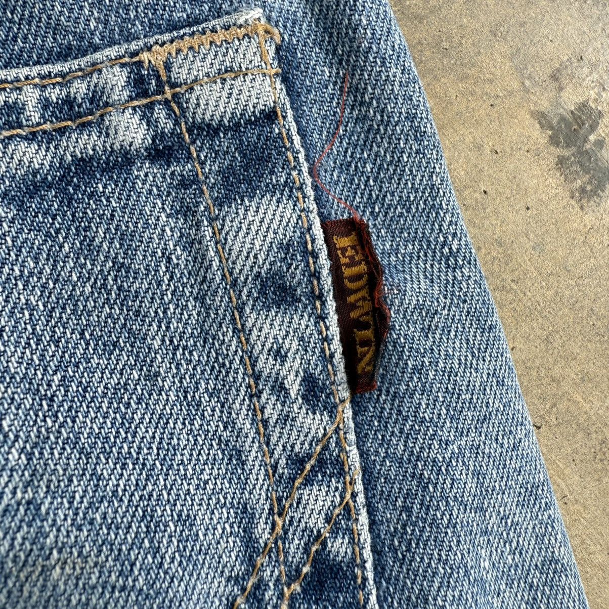 Edwin × Jean × Vintage VINTAGE EDWIN FADED PATCH JEANS DENIM PANTS Size US 32 / EU 48 - 12 Thumbnail