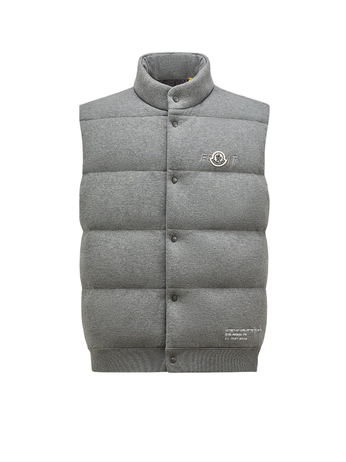 MONCLER GENIUS $1700 Men's Grey Cotton Down Vest New S