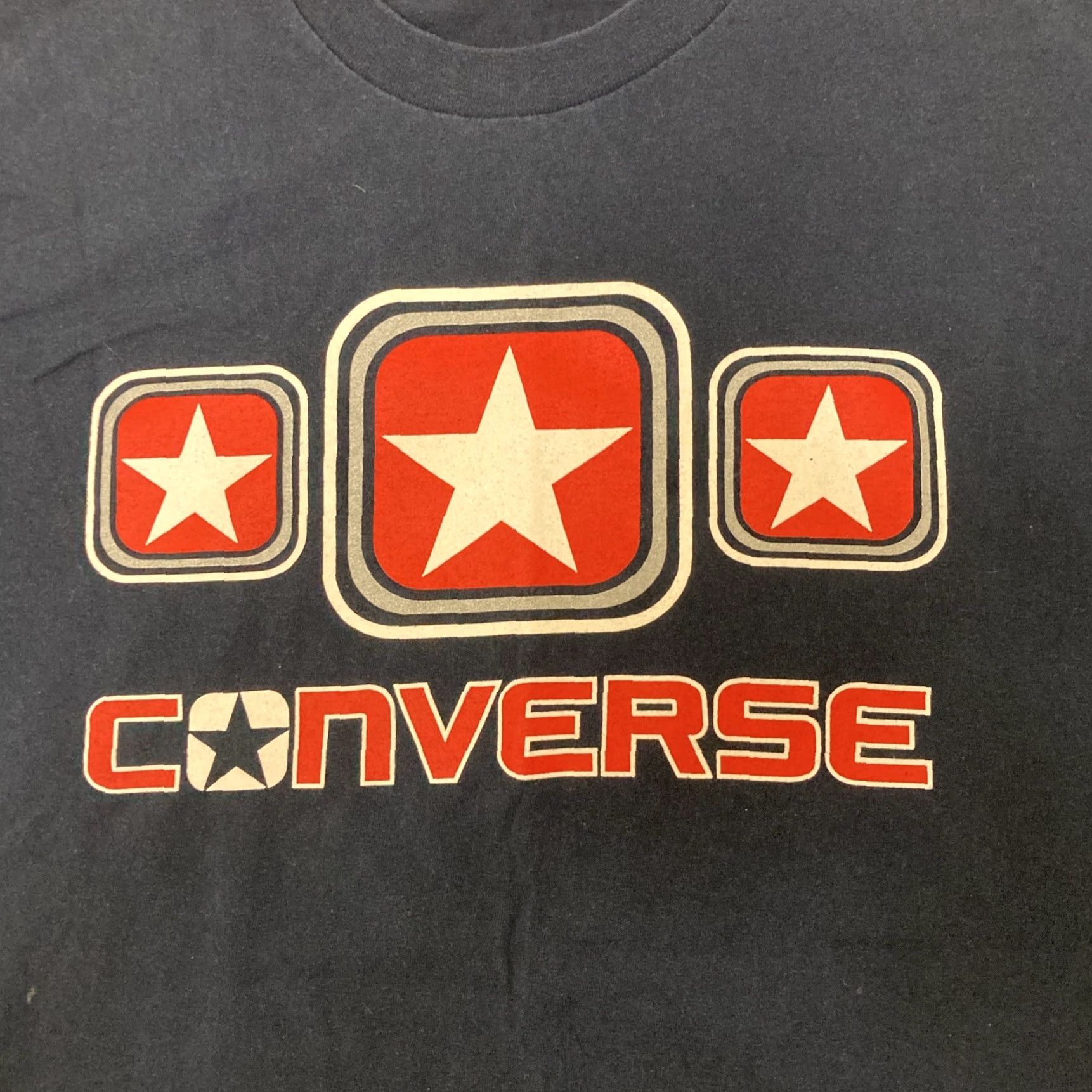Converse Converse T Shirt Short Sleeve Navy Blue Big Graphic Y2K XL Men’s Mens Size US XL / EU 56 / 4 - 2 Thumbnail