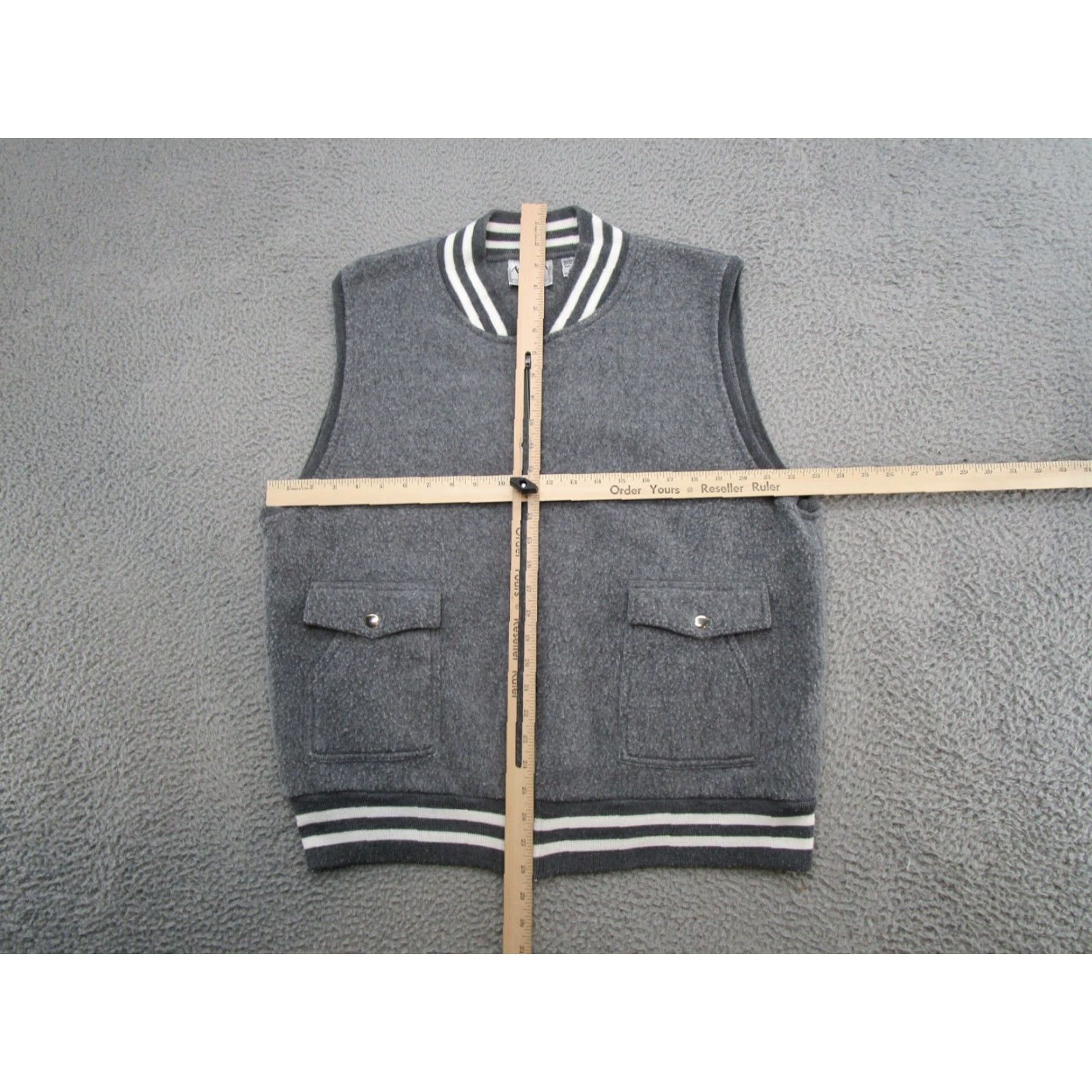 Vintage VINTAGE Medici Vest Main Zip Gray Full Zip Pockets Size L Mens Size US L / EU 52-54 / 3 - 3 Thumbnail