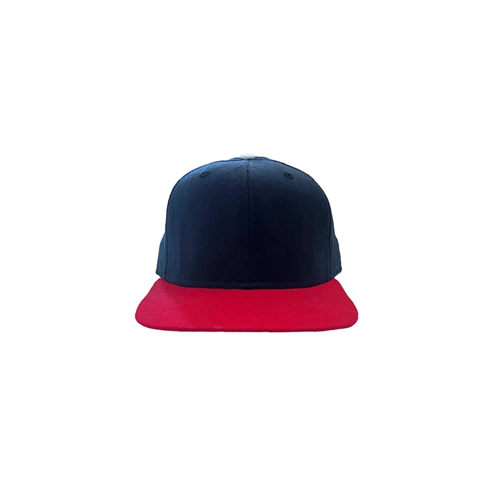 New Era VINTAGE New Era Hat Pro Model 6 3/4 Navy Blue Red Button NWOT 80s USA Made Baseball Cap Mens Size ONE SIZE - 2 Thumbnail