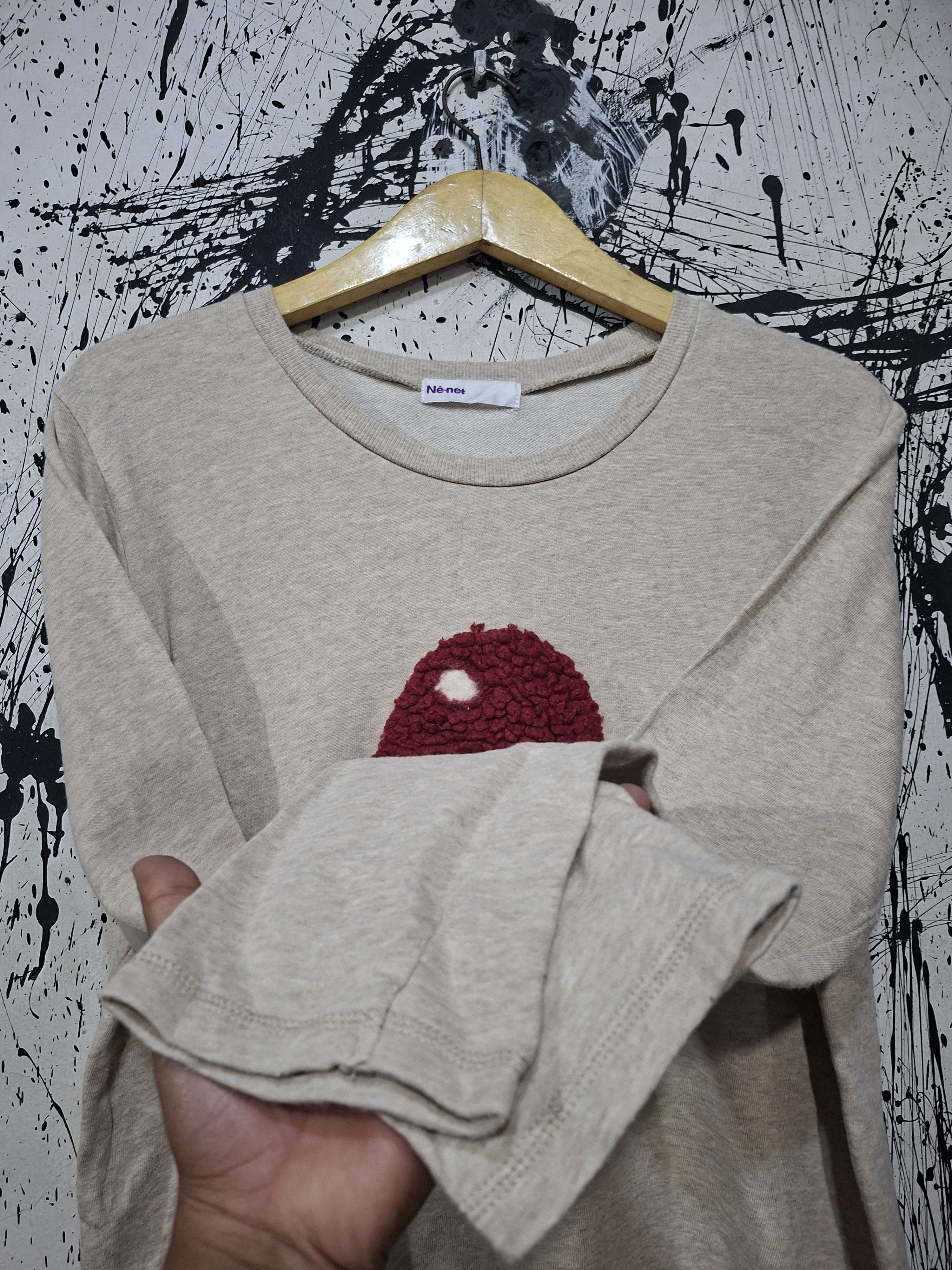 Ne-Net NE-NET ISSEY MIYAKE EMBROIDERED MUSHROOM LONGSLEEVE SHIRT Size US L / EU 52-54 / 3 - 5 Thumbnail