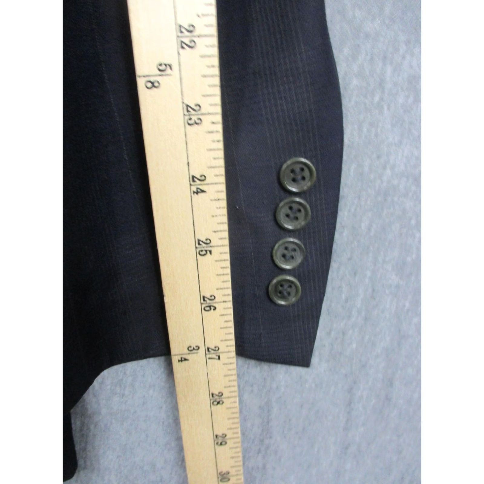 Canali Canali Mens Suit Jacket 42R Super 120s Wool Plaid Italy Bloomingdales Blazer Size 52R - 5 Thumbnail