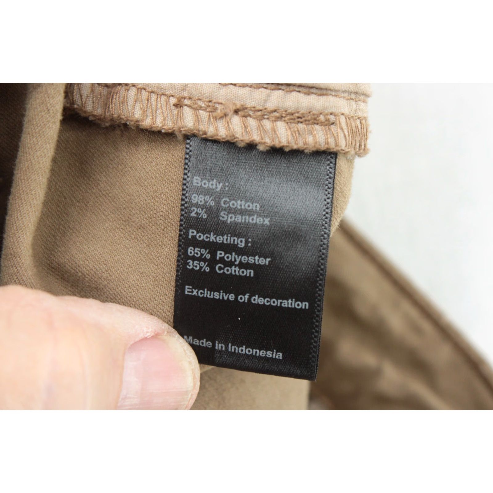 Huckberry Flint & Tinder Shorts Men 32 Khaki Stretch Flex Flat Chino Pockets 7" Regular Waist 32 Inseam Brown Cotton Spandex Size US 32 / EU 48 - 5 Thumbnail