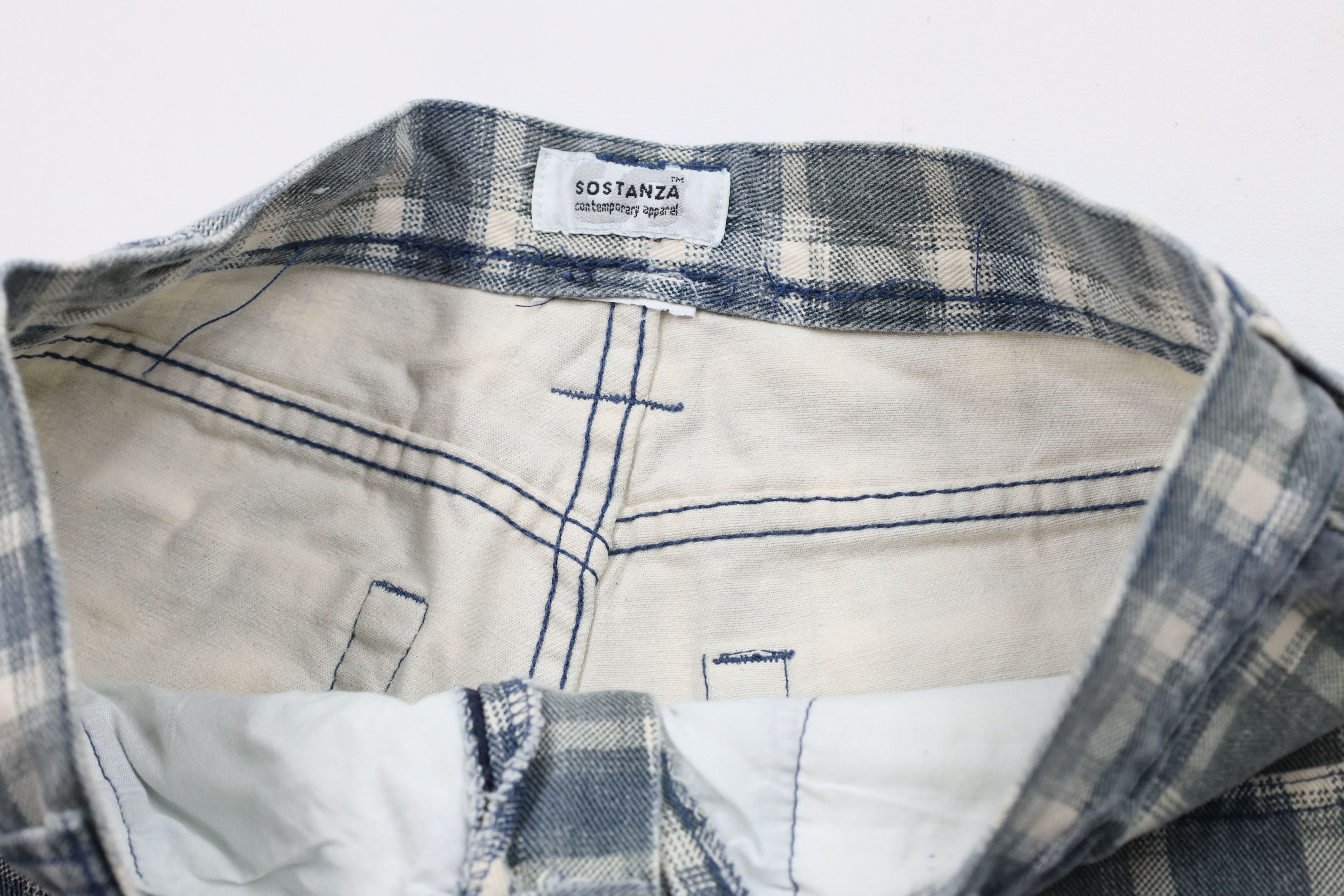 Vintage Vintage 90s Streetwear Fit Denim Jean Shorts Jorts Plaid Size US 30 / EU 46 - 6 Thumbnail