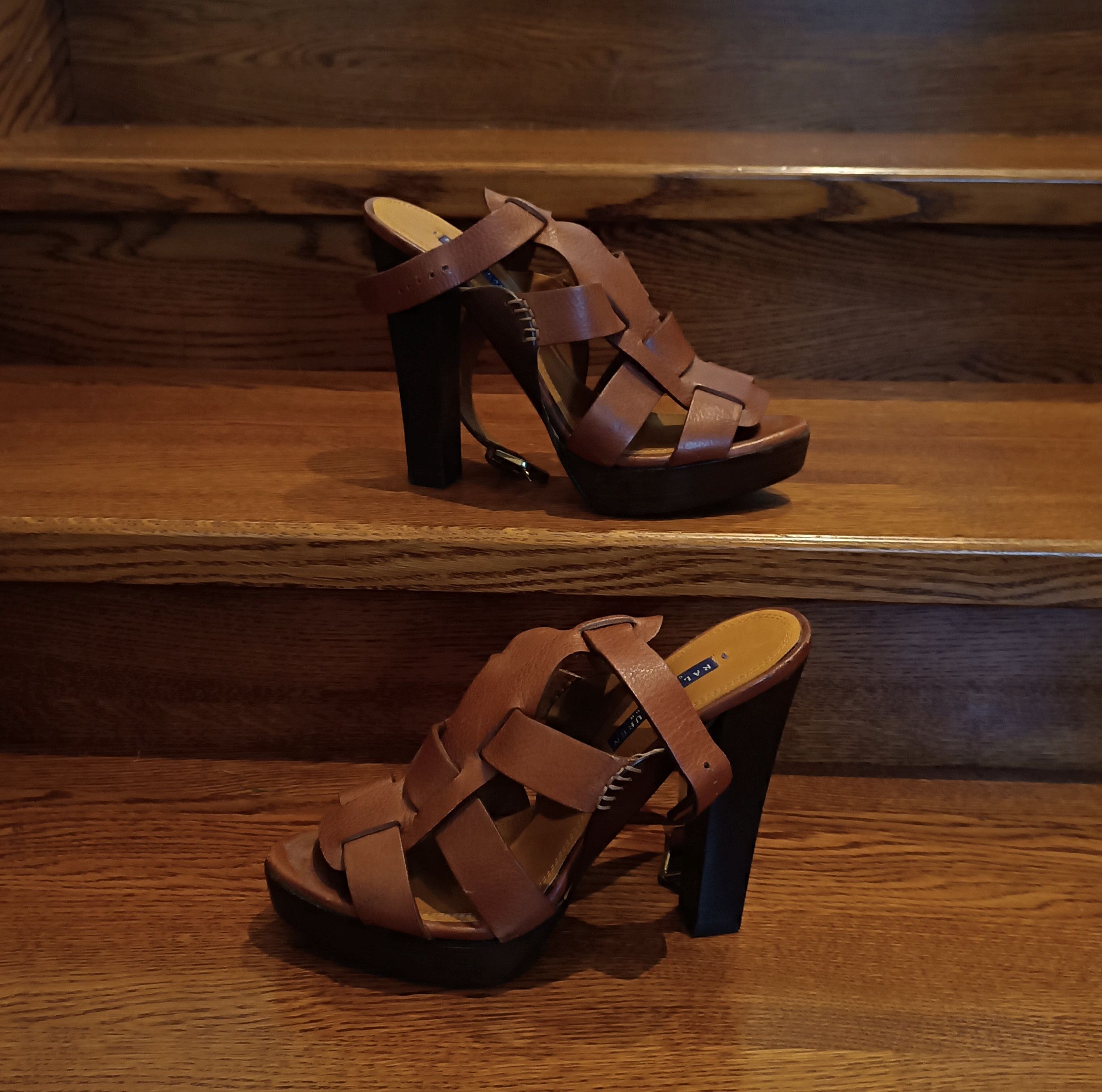 Leather × Ralph Lauren × Ralph Lauren Purple Label Polo Ralph Lauren Purple Label Vachetta Sandals Leather Size US 9.5 / IT 39.5 - 1 Thumbnail