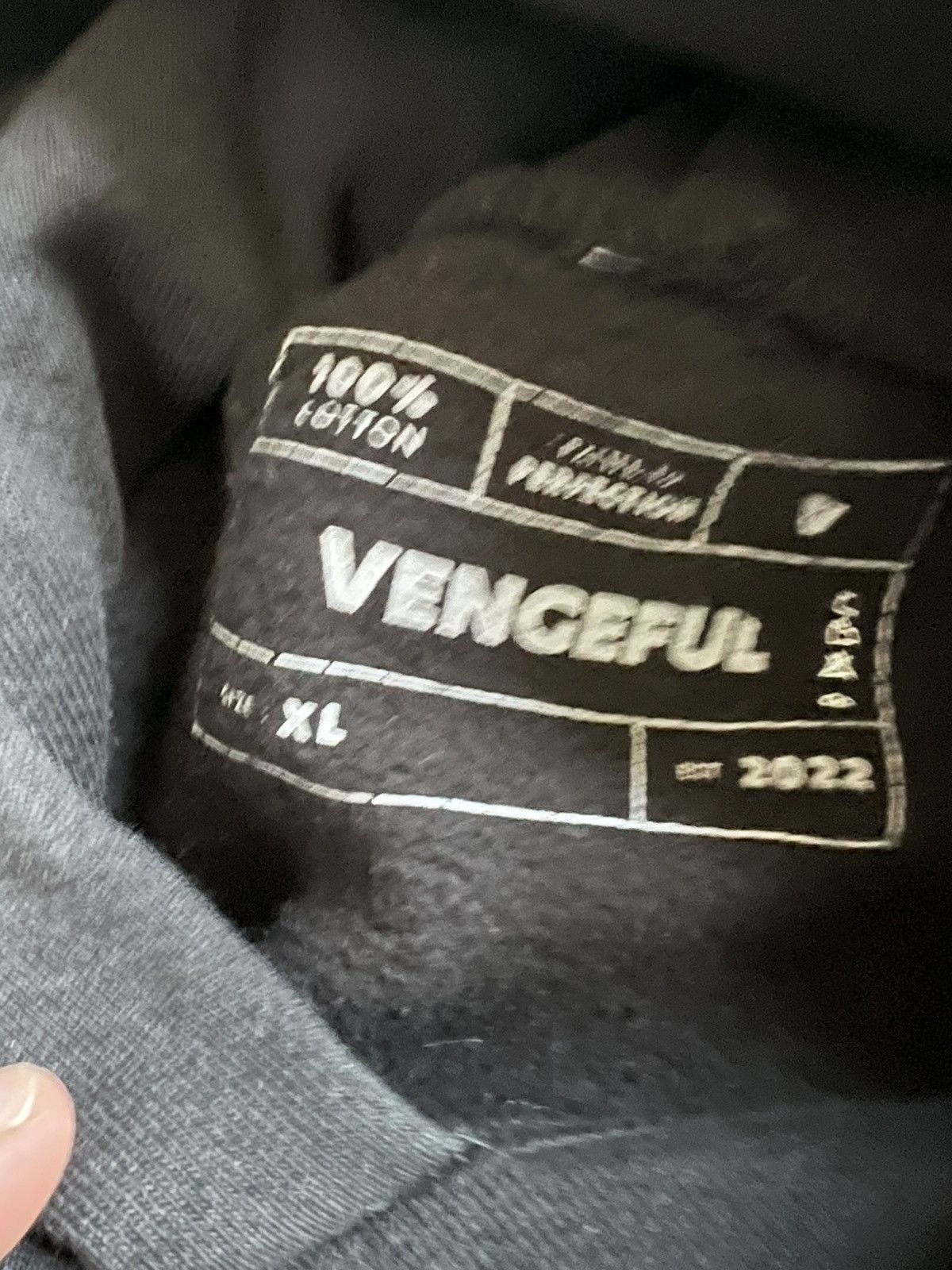 Vengeful Detroit Lions VENGEFUL- Brian Branch Hoodie -Size XL - Black Size US XL / EU 56 / 4 - 10 Thumbnail