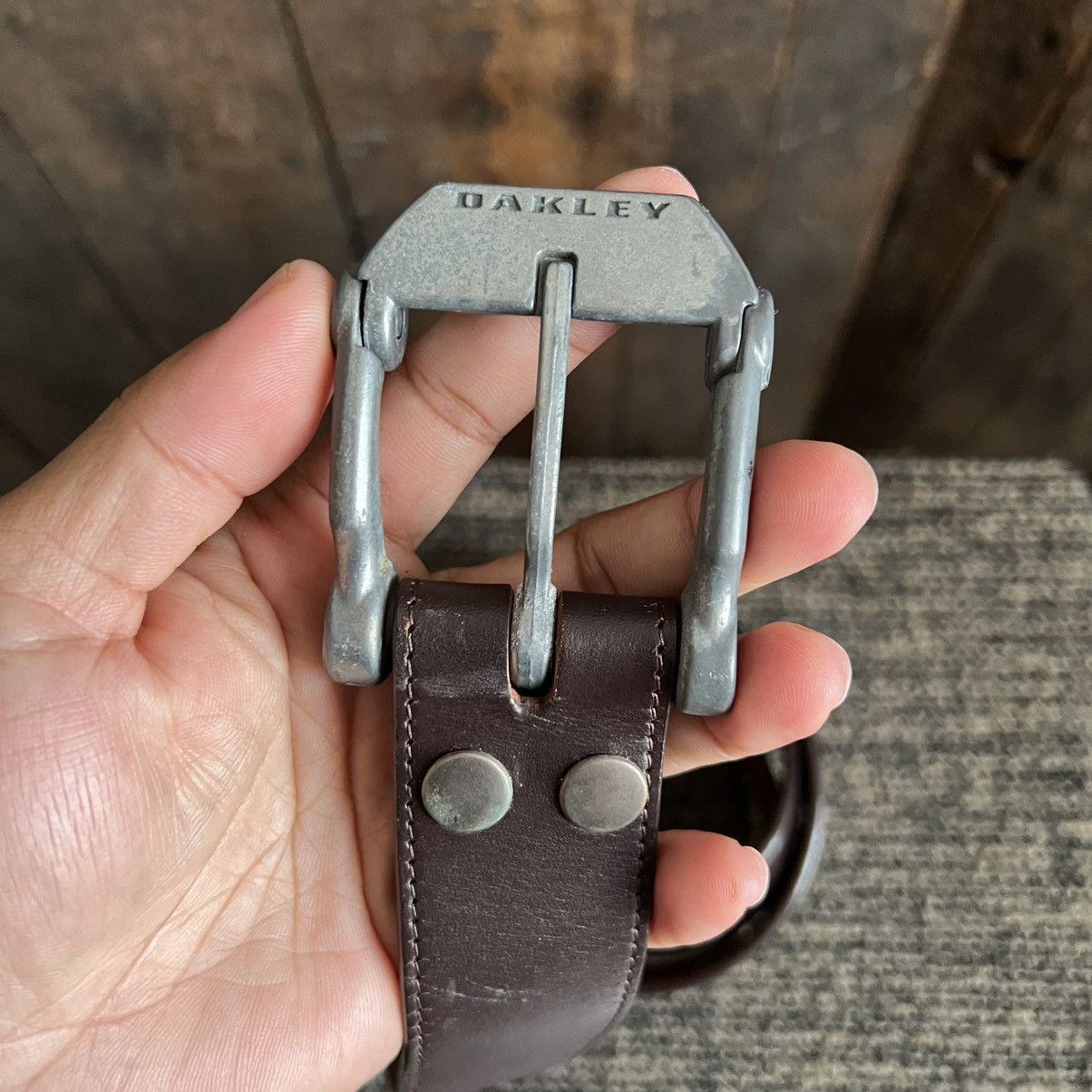 Oakley × Vintage Vintage Oakley Leather Belt Size ONE SIZE - 2 Thumbnail