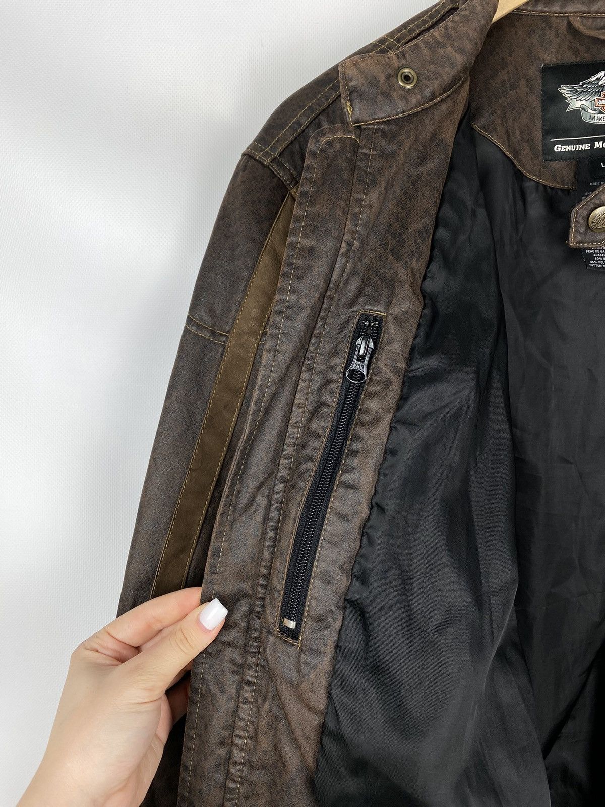 Harley Davidson Harley Davidson men’s biker bomber jacket size L Size US L / EU 52-54 / 3 - 23 Thumbnail