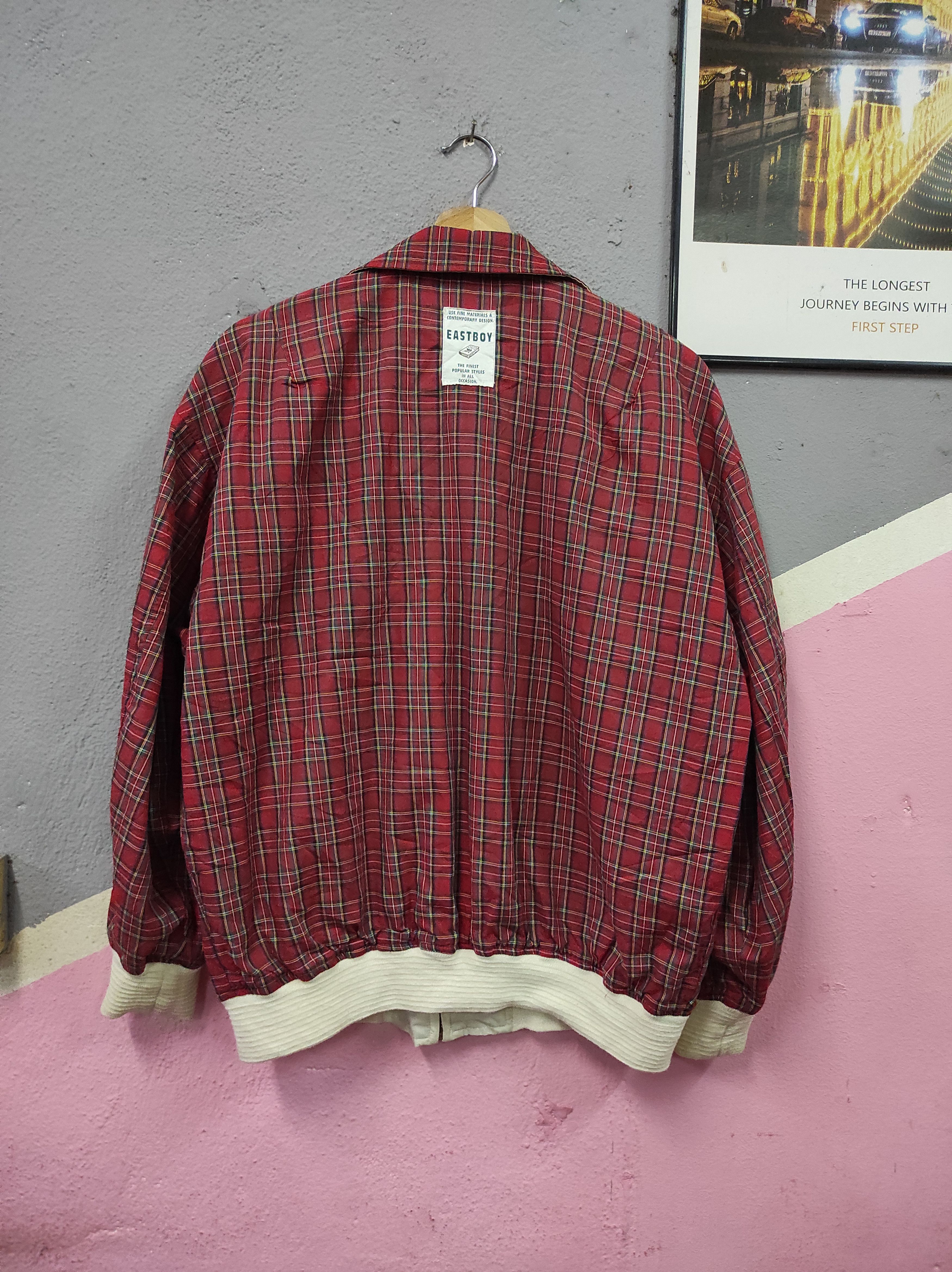 Japanese Brand × Vintage EASTBOY SPORTS EMBROIDERY LIGHT REVESIBLE JACKET Size US M / EU 48-50 / 2 - 7 Thumbnail