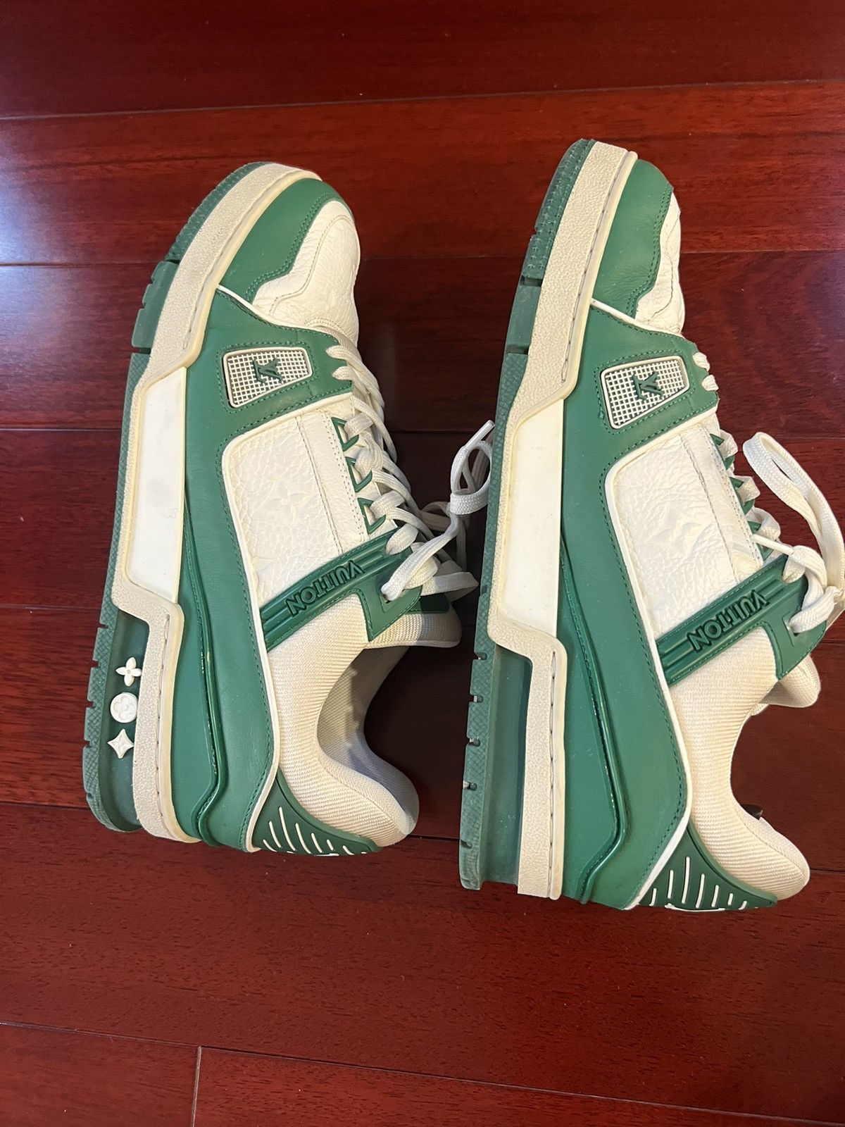 Louis Vuitton × Virgil Abloh Louis Vuitton Virgil Ablob LV Trainer Size US 9 / EU 42 - 3 Thumbnail