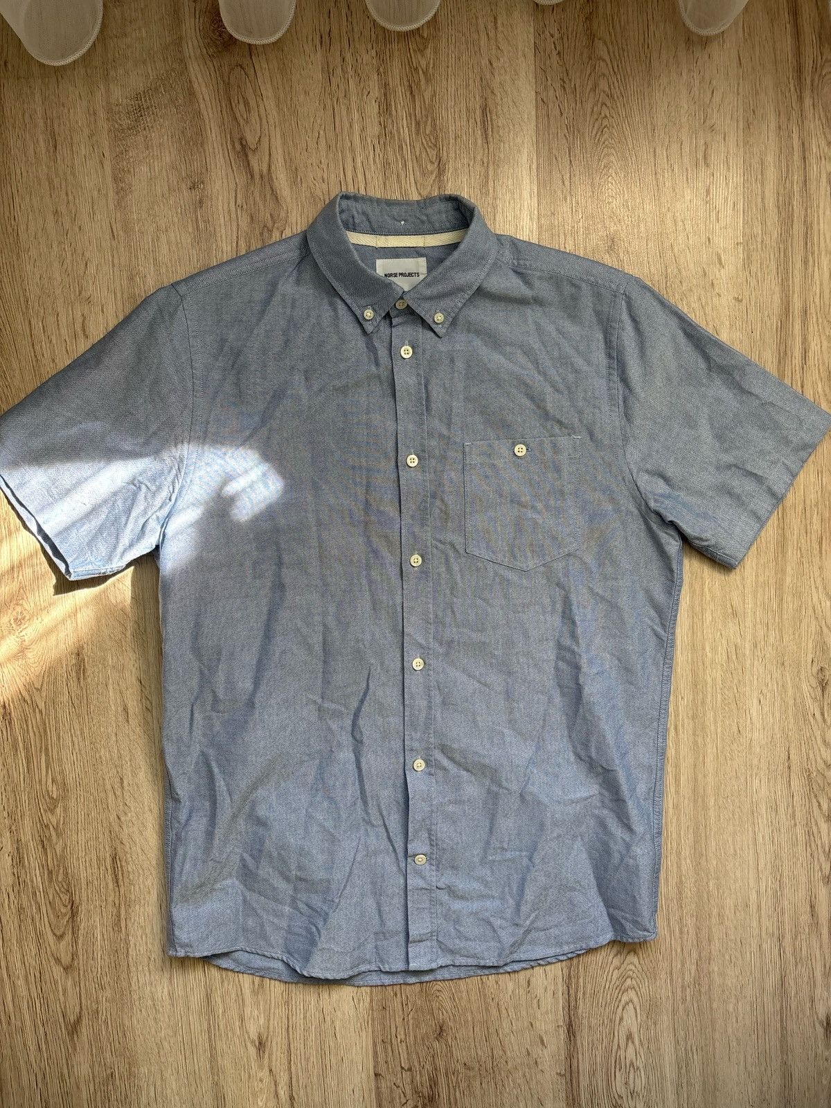 Norse Projects Norse Projects Anton Oxford Short sleeve shirt Size US M / EU 48-50 / 2 - 1 Thumbnail
