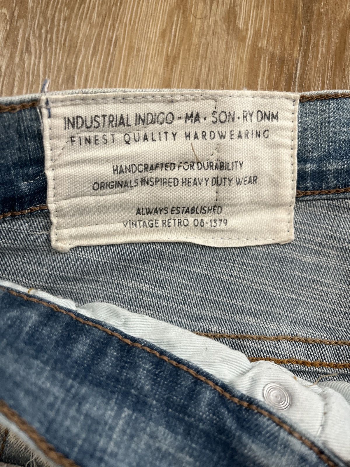 H&M Skinny biker jeans Yellow Striped size 32x32 medium Size US 32 / EU 48 - 4 Thumbnail