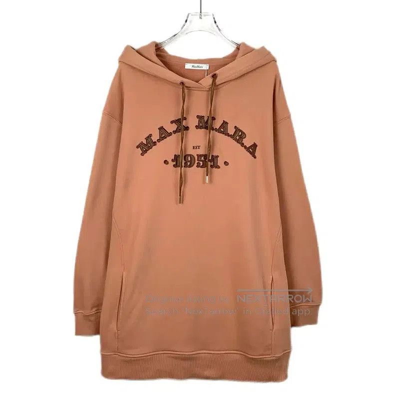 Max Mara MaxMara Orange Cotton Women's Hoodie . Size S / US 4 / IT 40 - 1 Thumbnail