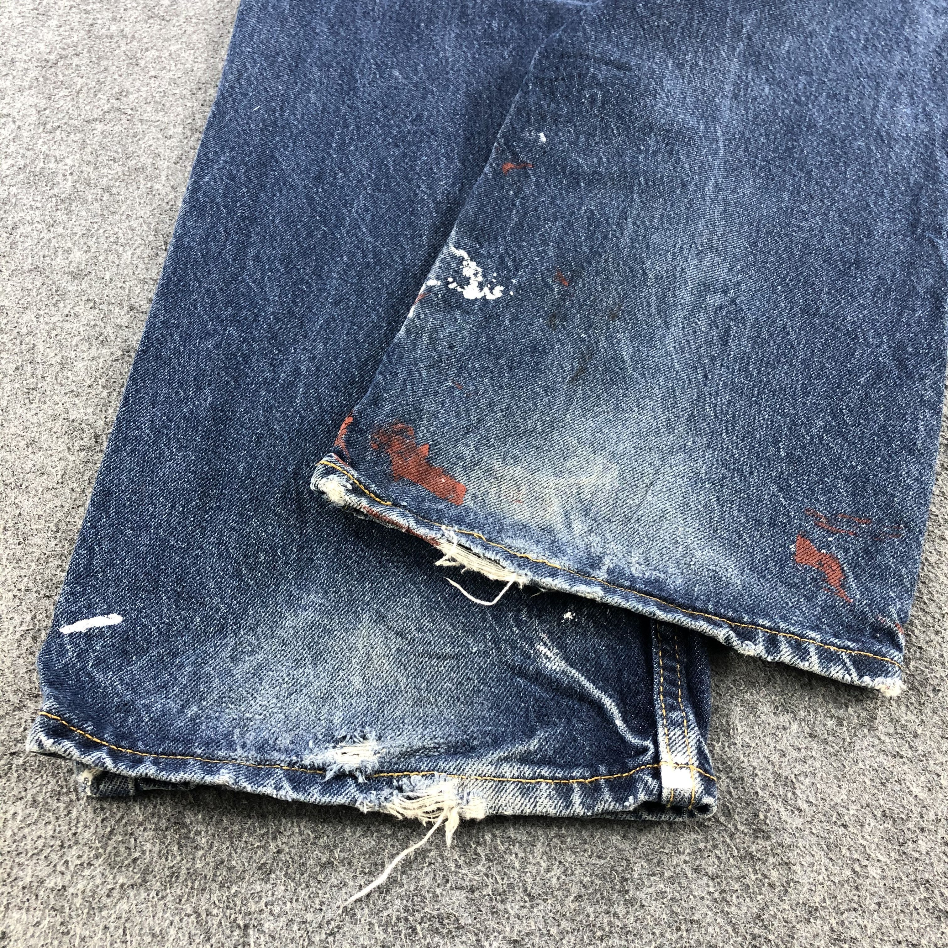 Levi's Blue Wash Vintage Levis 505 Jeans-J1149 Size US 40 / EU 56 - 6 Thumbnail