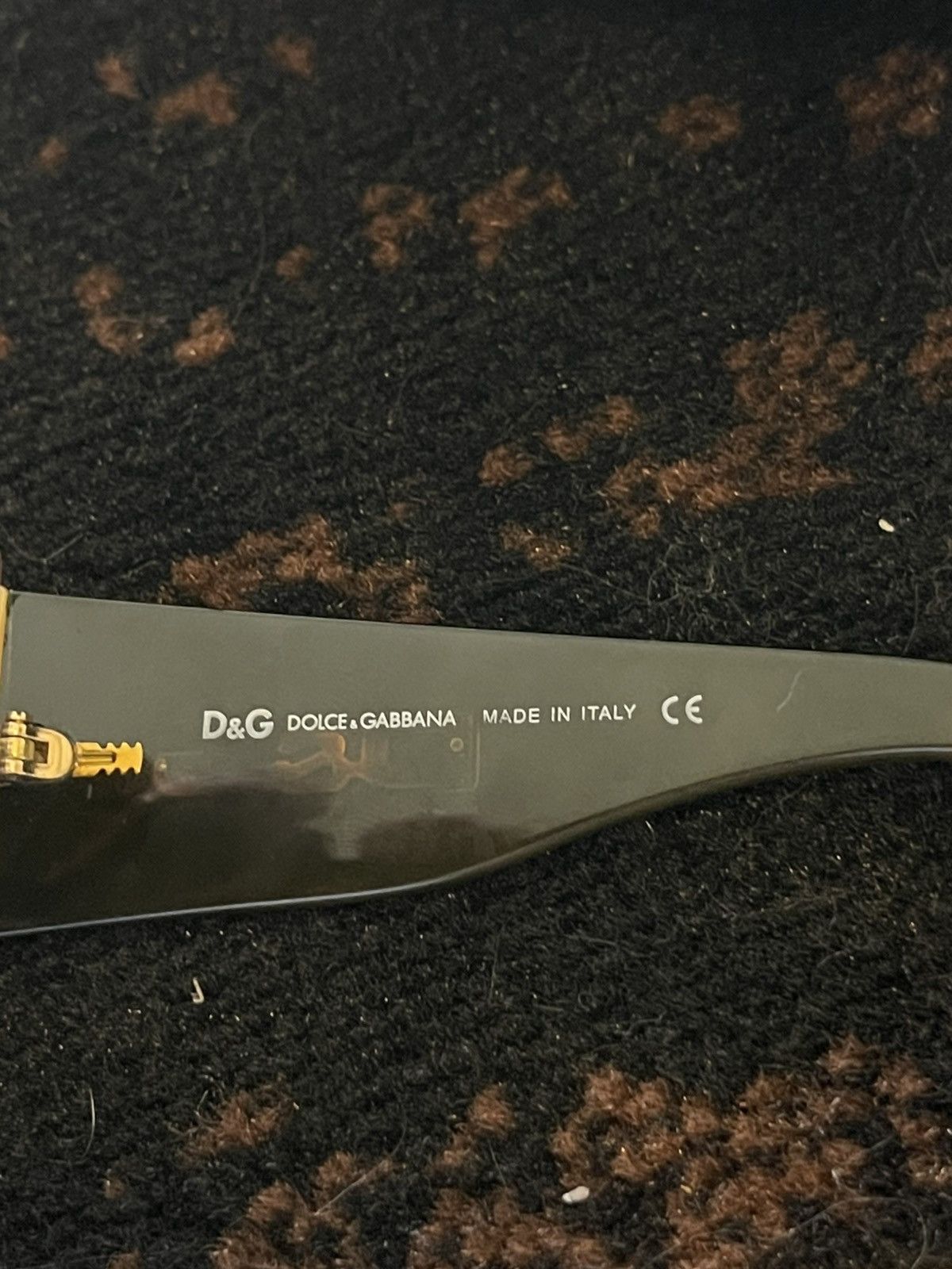 Dolce & Gabbana Black/ Gold Unisex Dolce & Gabbana D&G8093 Y2K Sunglasses Size ONE SIZE - 5 Thumbnail