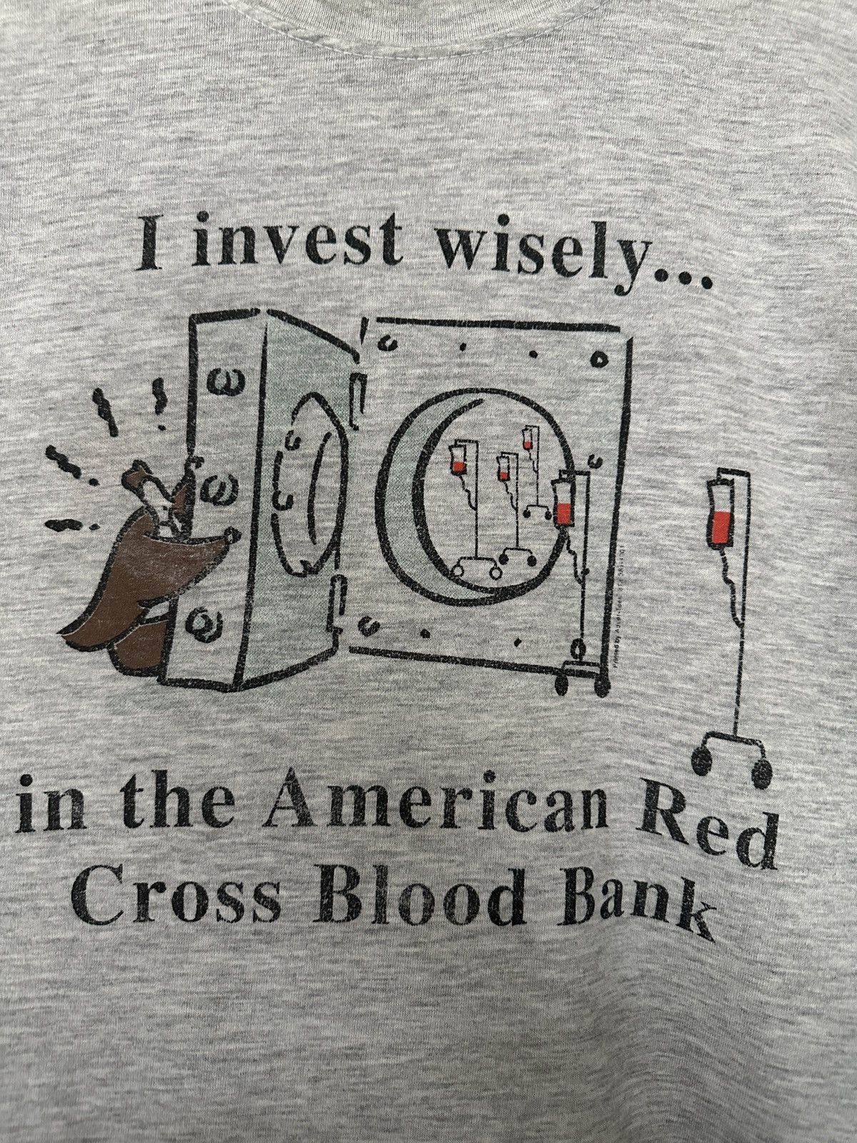 Japanese Brand Vintage Y2K American Red Cross Blood Bank Graphic Tee Size US XXL / EU 58 / 5 - 3 Thumbnail