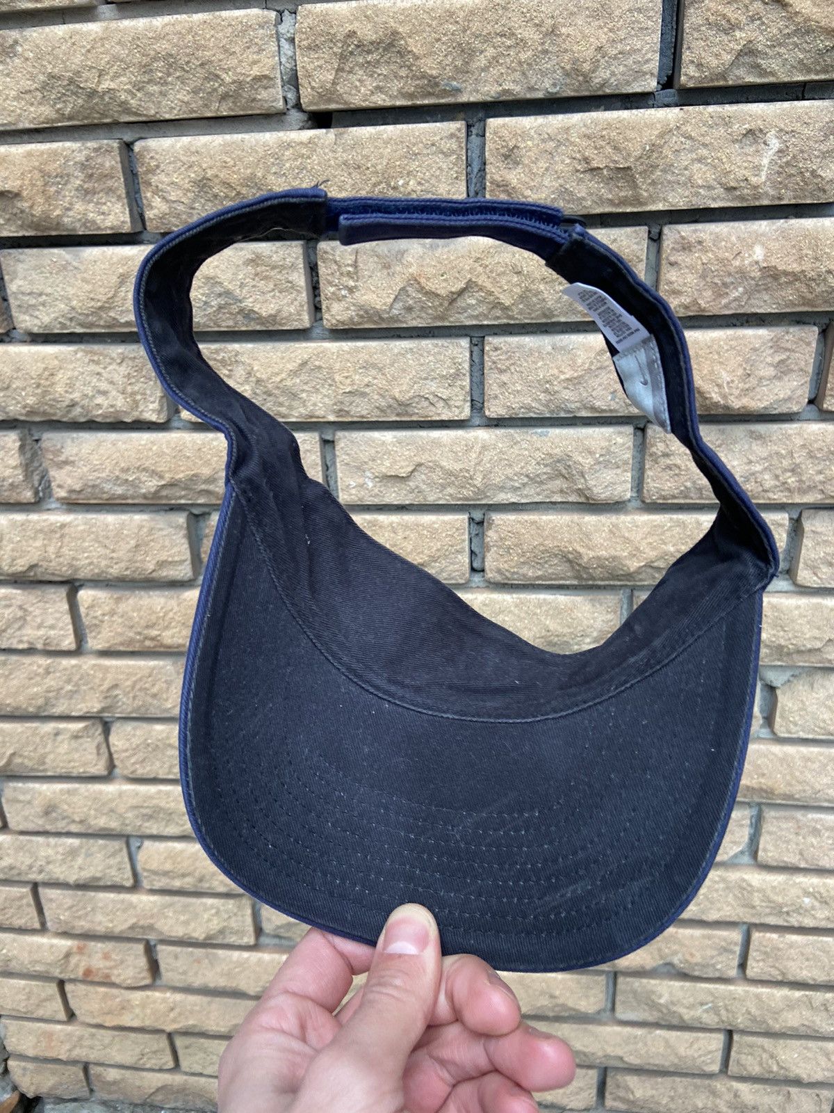 Nike × Vintage Vintage 90s Nike Swoosh Sun Visor Cap Hat Y2K Size ONE SIZE - 6 Thumbnail