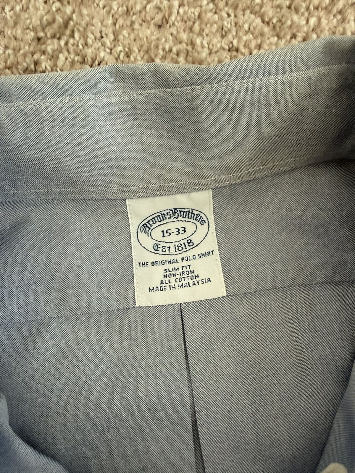 Brooks Brothers Brooks Brothers Polo Dress Shirt Size US M / EU 48-50 / 2 - 2 Thumbnail