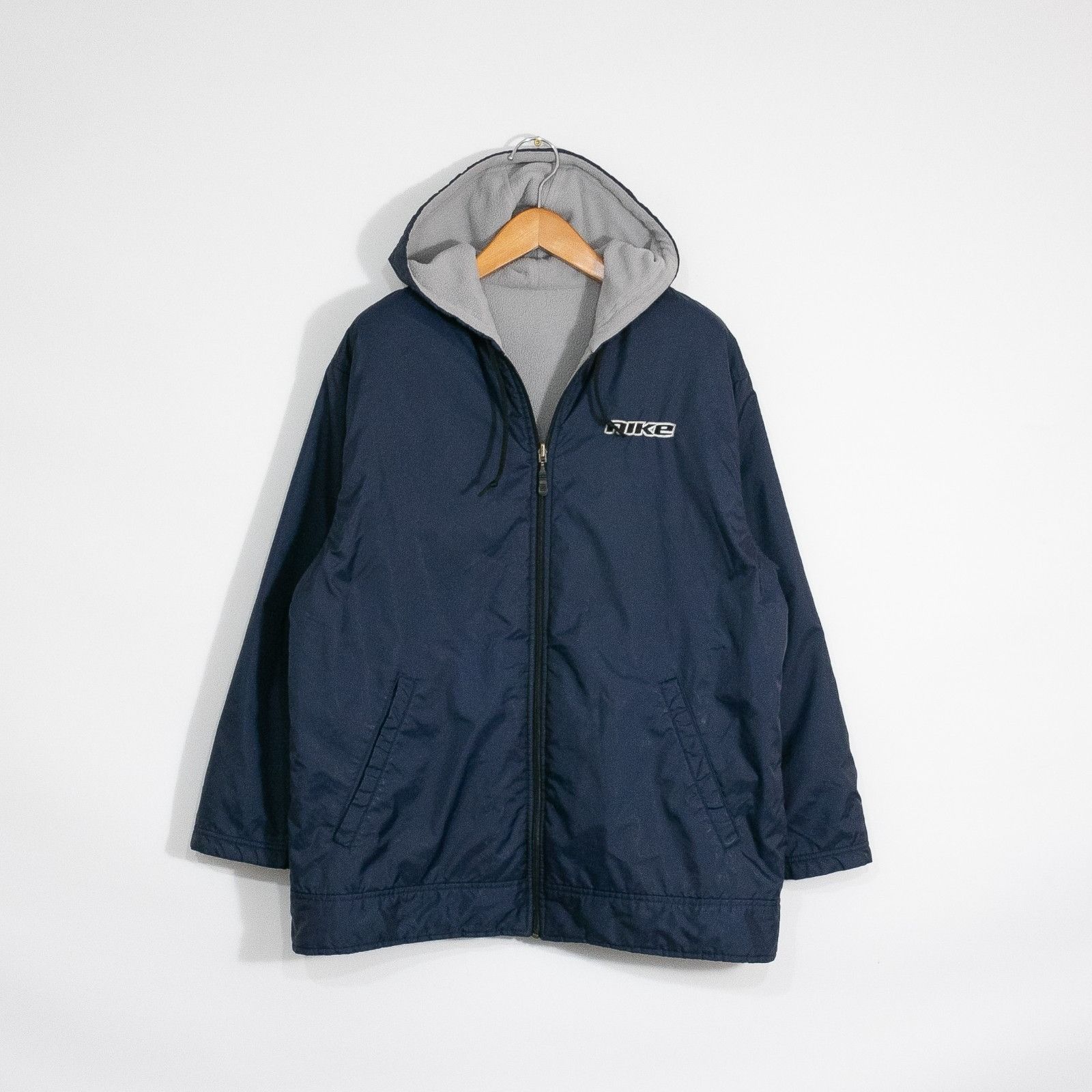 Nike Vintage Nike Windbreaker Fleece Jacket Medium - Reversible Size US M / EU 48-50 / 2 - 1 Thumbnail
