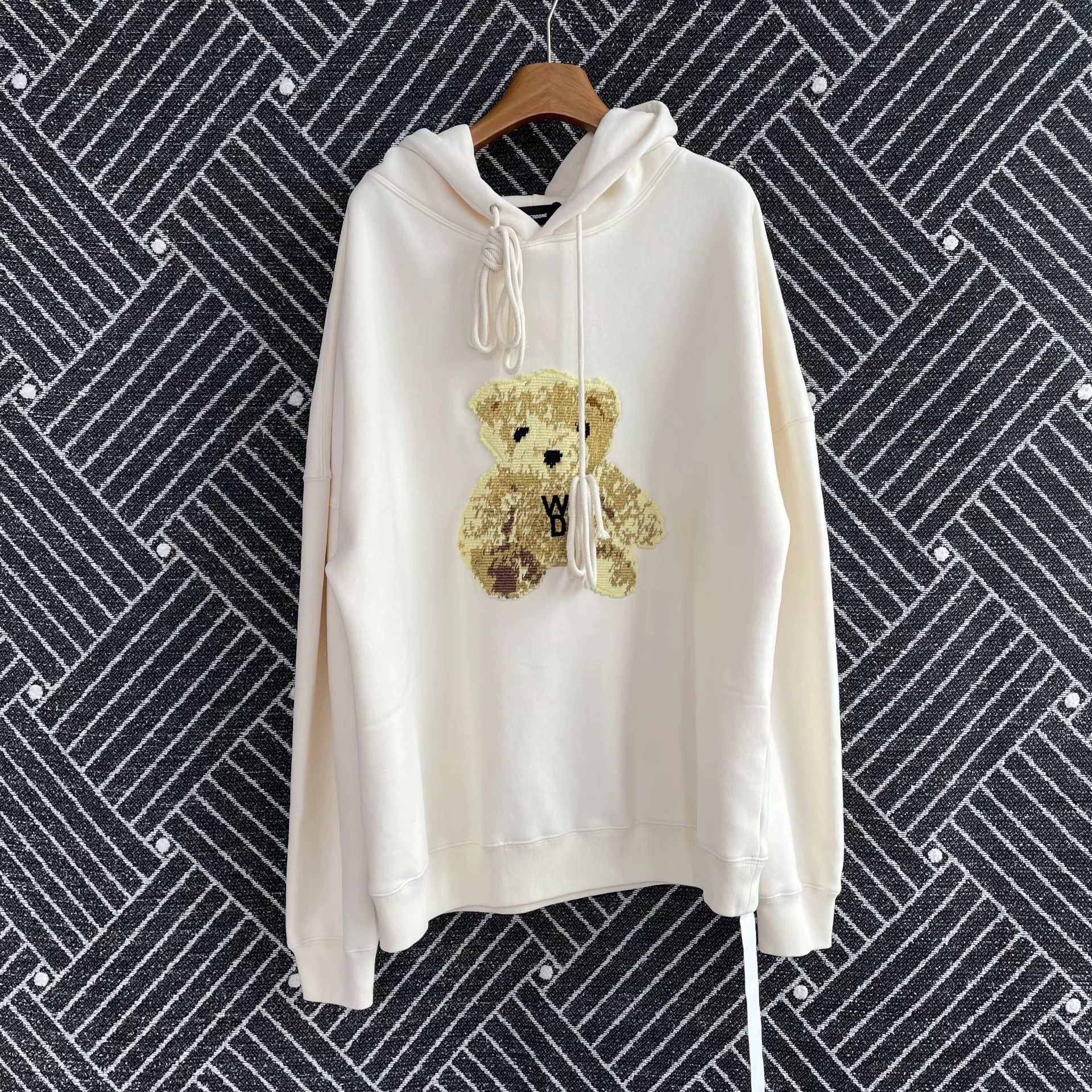 WE11DONE We11done Teddy Bear Black Hoodie M Size M / US 6-8 / IT 42-44 - 1 Thumbnail