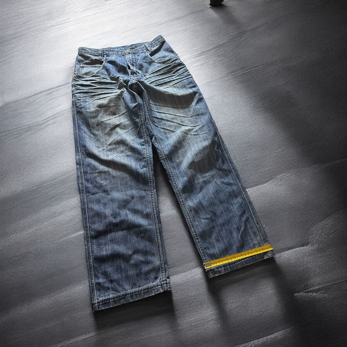Al Wissam × Vintage Vintage Al Wissam Denim Jeans Men’s 36 Blue Straight Leg Y2K Size US 36 / EU 52 - 3 Thumbnail