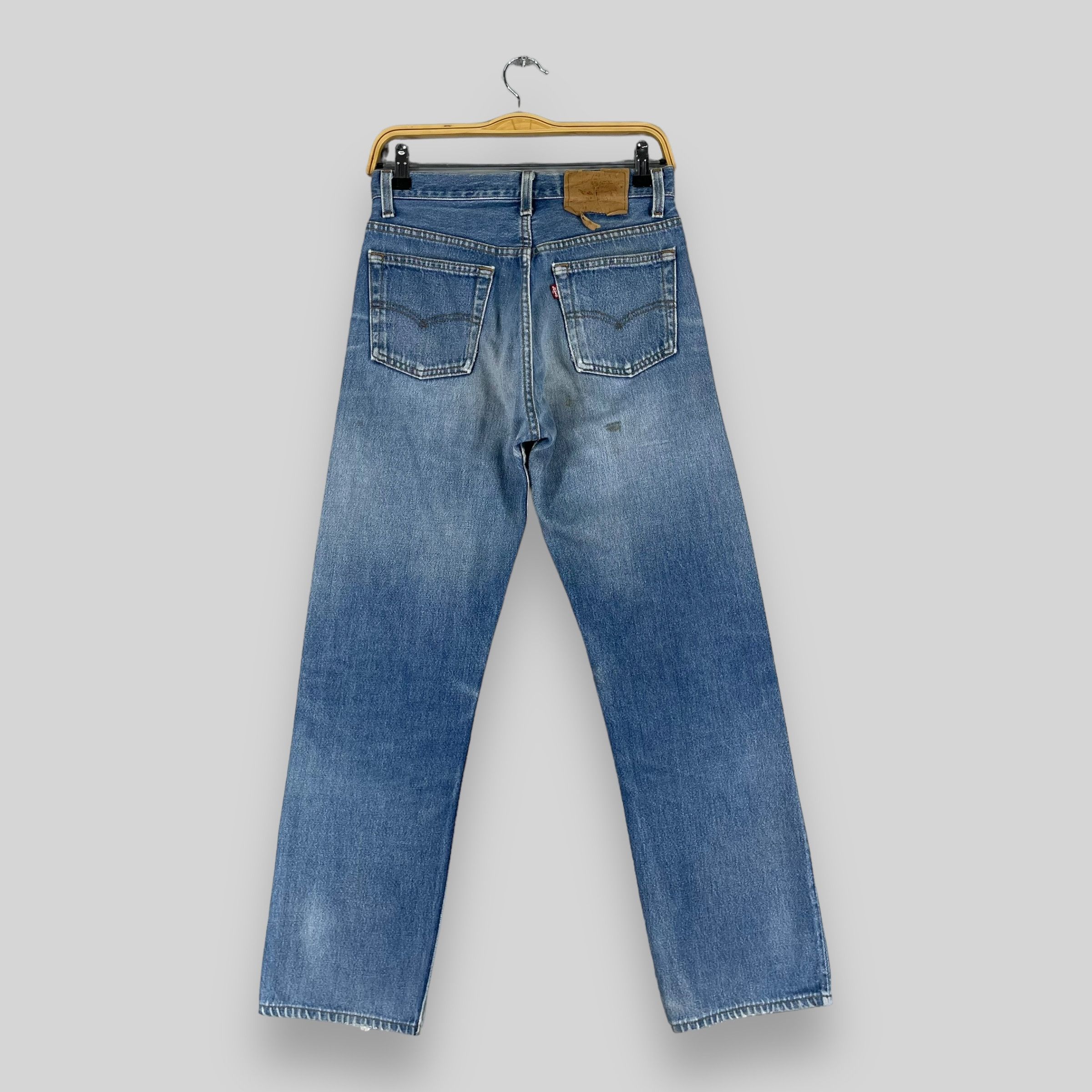 Levi's × Vintage Size 28 Vintage 80s Levis 501 Distressed Medium Wash Jeans Size US 28 / EU 44 - 9 Thumbnail
