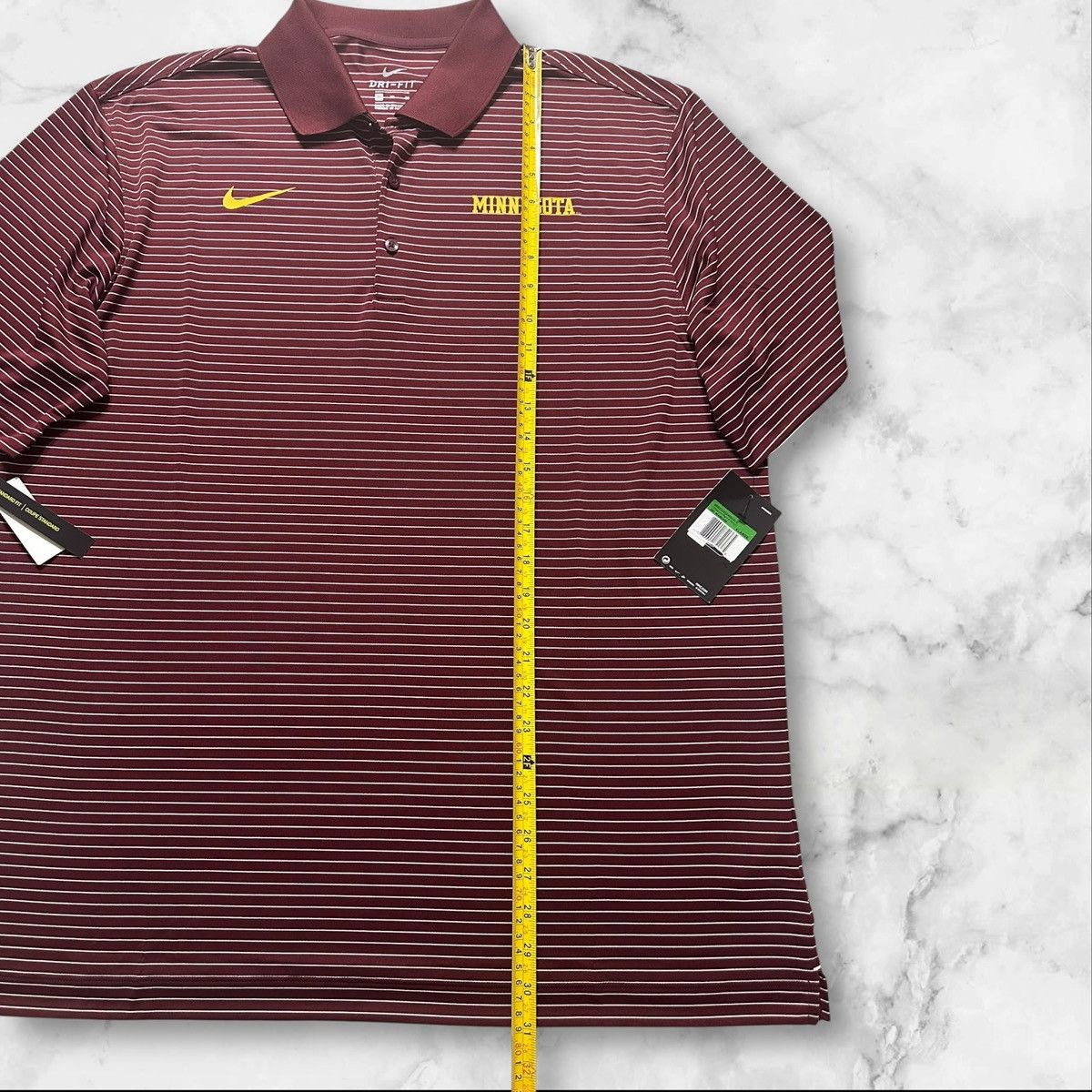 Nike Nike X Minnesota Dri Fit Shirt Mens XL Burgundy Striped NWT Size US XL / EU 56 / 4 - 3 Thumbnail