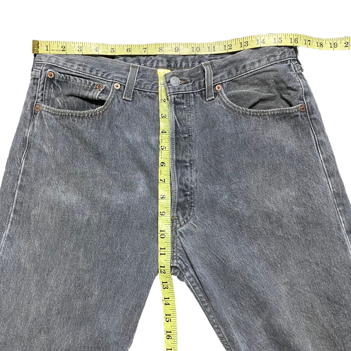 Levi's Vintage 90s Levis 501 Charcoal Jeans 32x31 Made in USA Size US 32 / EU 48 - 17 Thumbnail