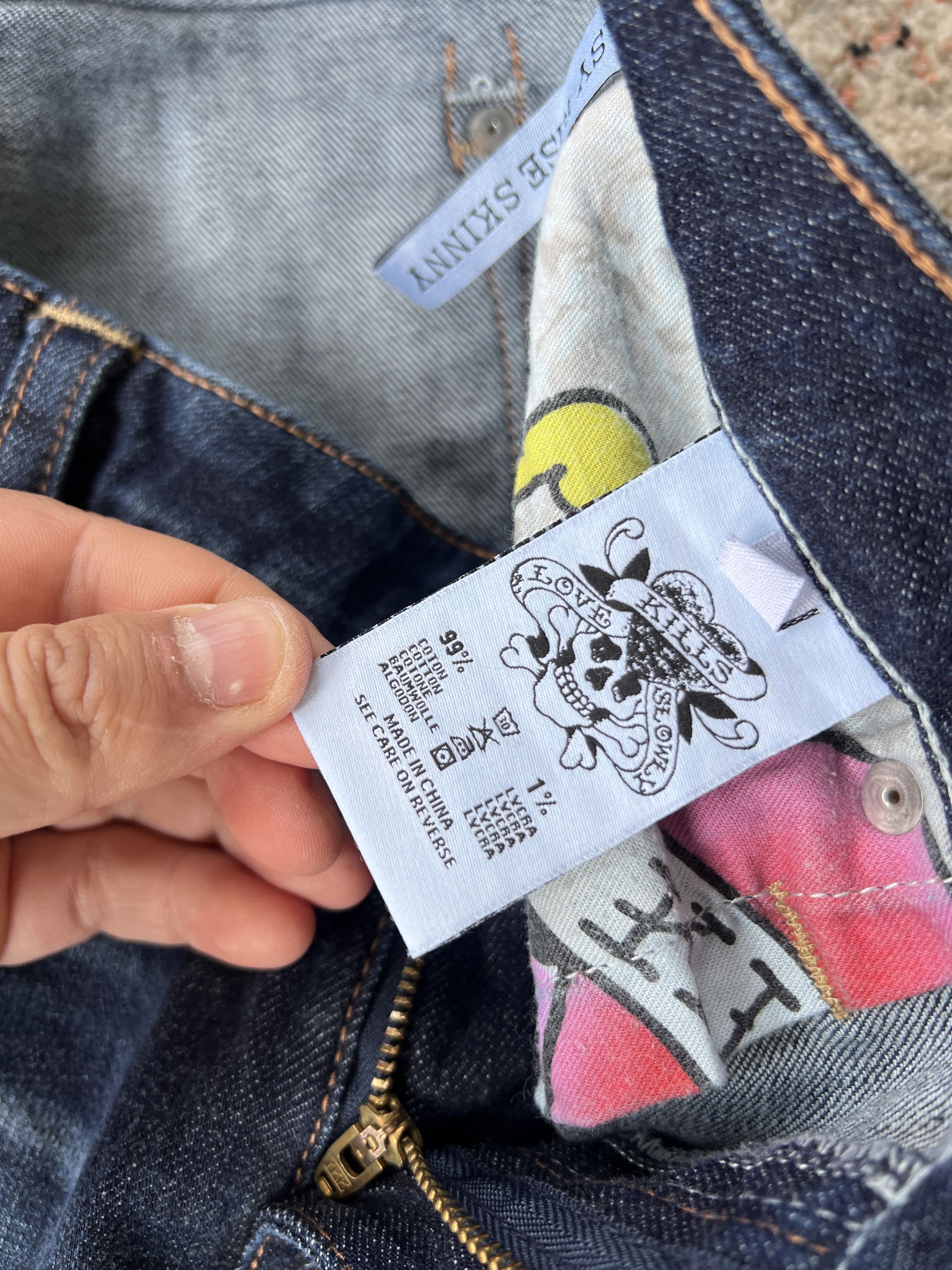 Christian Audigier × Ed Hardy Ed Hardy By Christian Audigier White Label Jeans Size 28" / US 6 / IT 42 - 10 Thumbnail