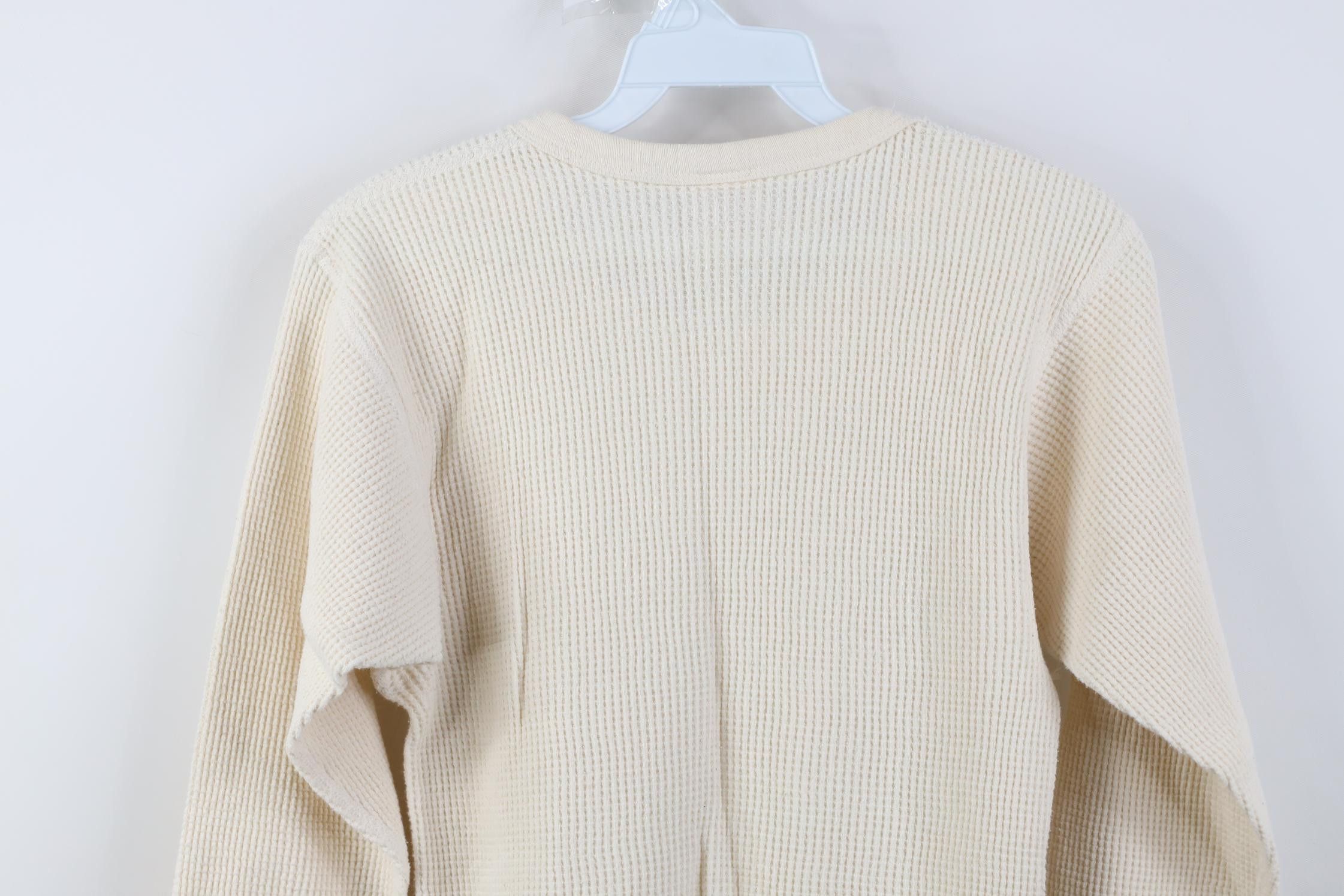 Vintage Vintage 90s Streetwear Waffle Knit T-Shirt Cotton USA Size US M / EU 48-50 / 2 - 11 Thumbnail