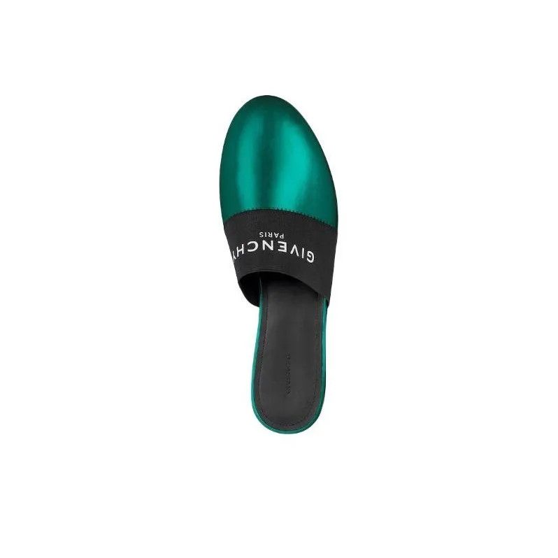 Givenchy o1srvl11e1224 Bedford Closed Toe Slippers in Green/Black Size US 8 / IT 38 - 4 Thumbnail