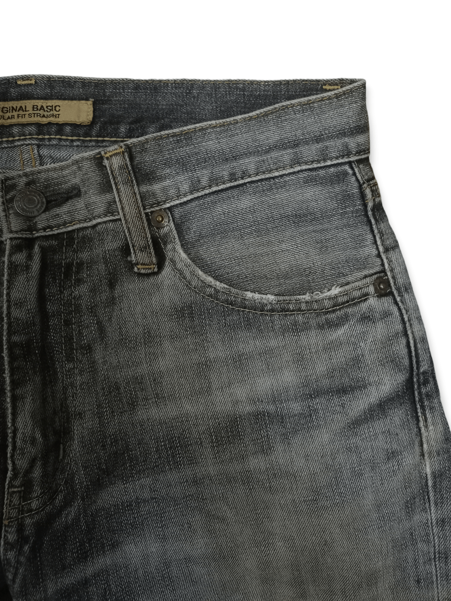 Japanese Brand × Uniqlo S002 Vintage Japanese Uniqlo Grey Loose Jeans 30x28 Size US 30 / EU 46 - 5 Thumbnail
