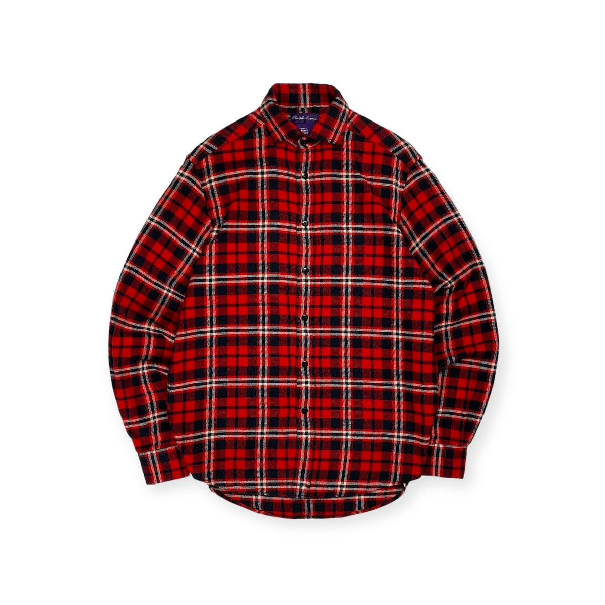 image of Ralph Lauren Purple Label Ralph Laurent Purple Label Plaid Red Button Up, Men's (Size Small)