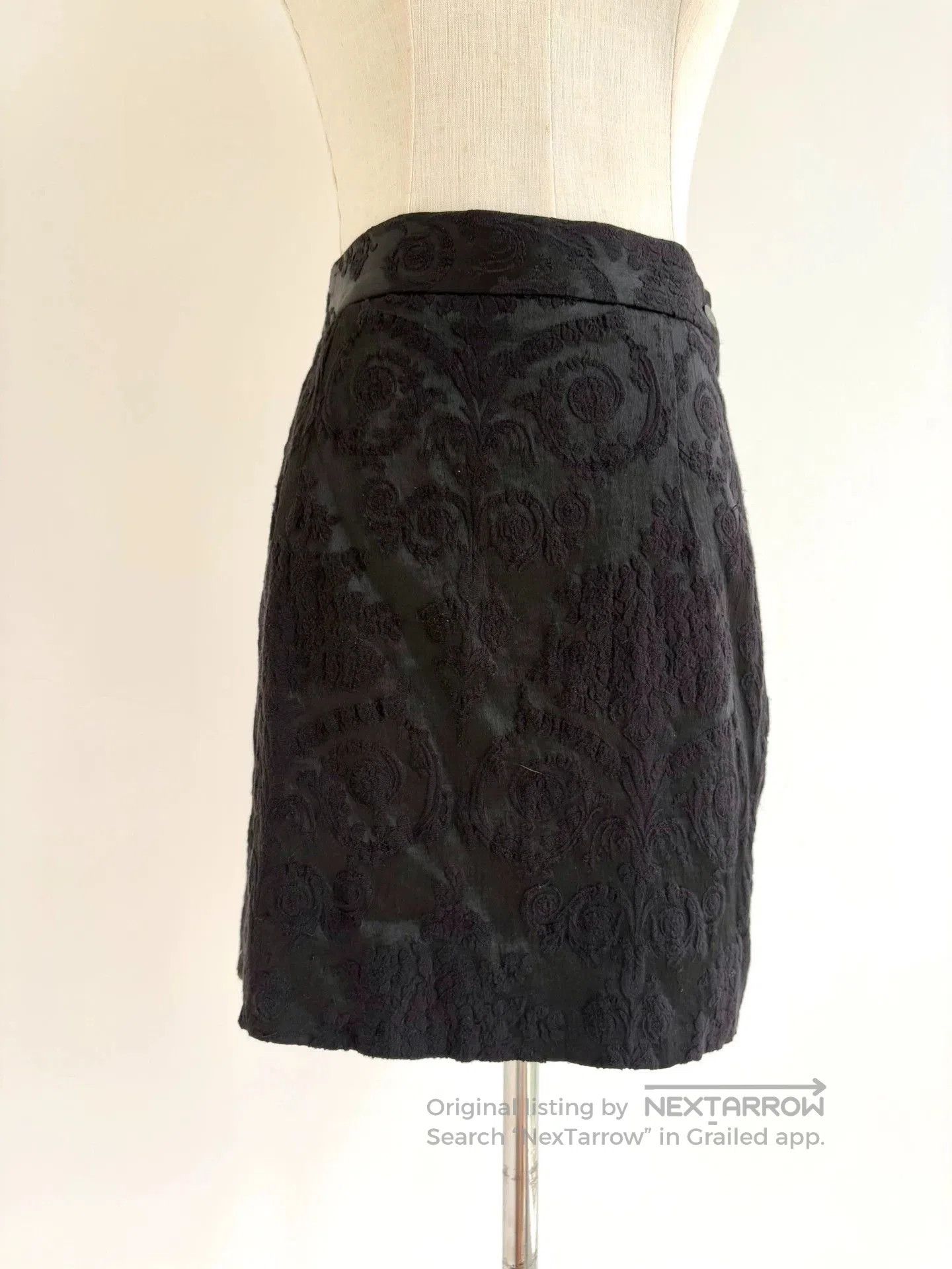 Vivienne Westwood Vivienne Westwood Black Silk Embroidered Skirt. Size US 40 / EU 56 - 1 Thumbnail