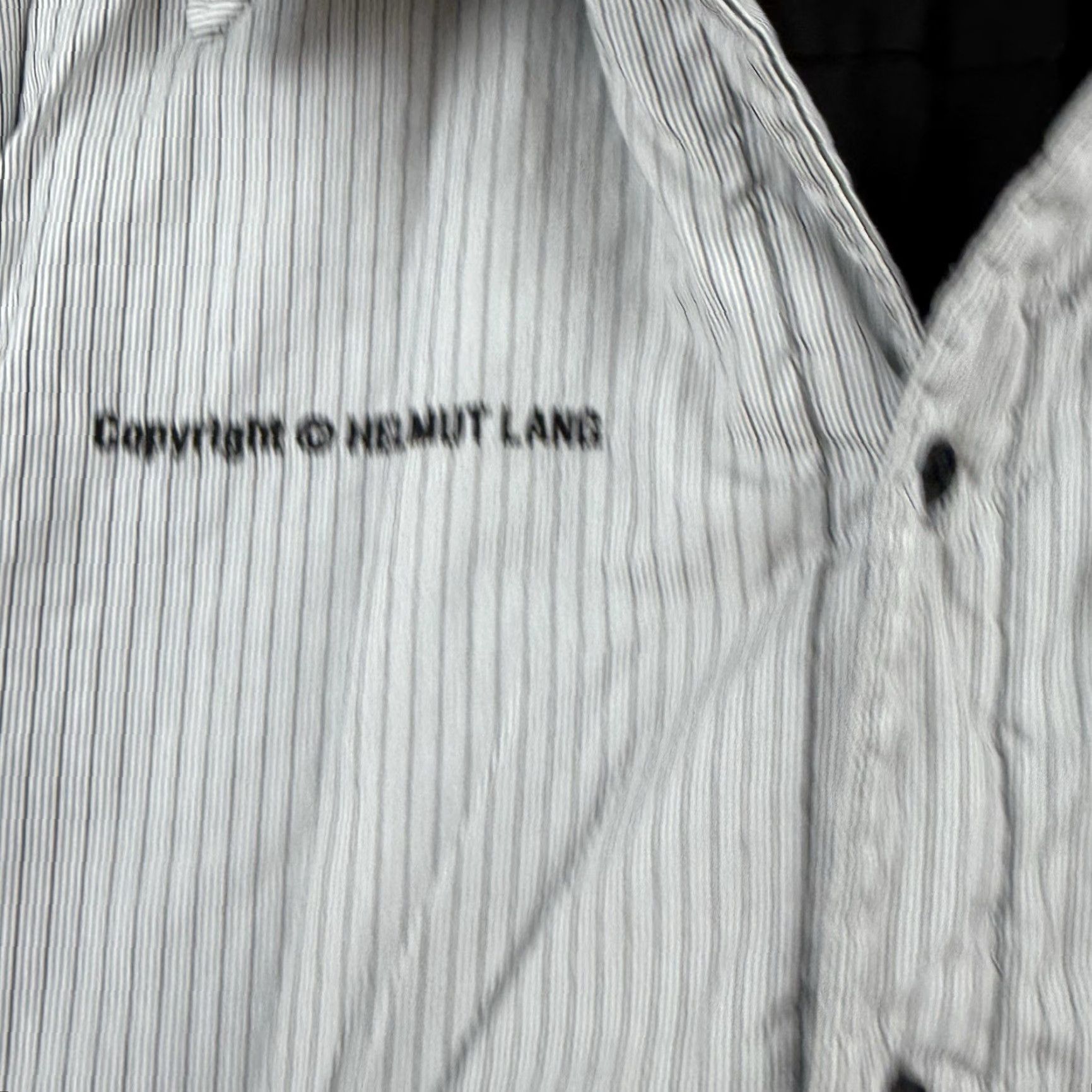 Helmut Lang Helmut Lang Windbreaker Shirt Jacket Gray Striped Lined Button Up Regular Size S Men Size US S / EU 44-46 / 1 - 3 Thumbnail