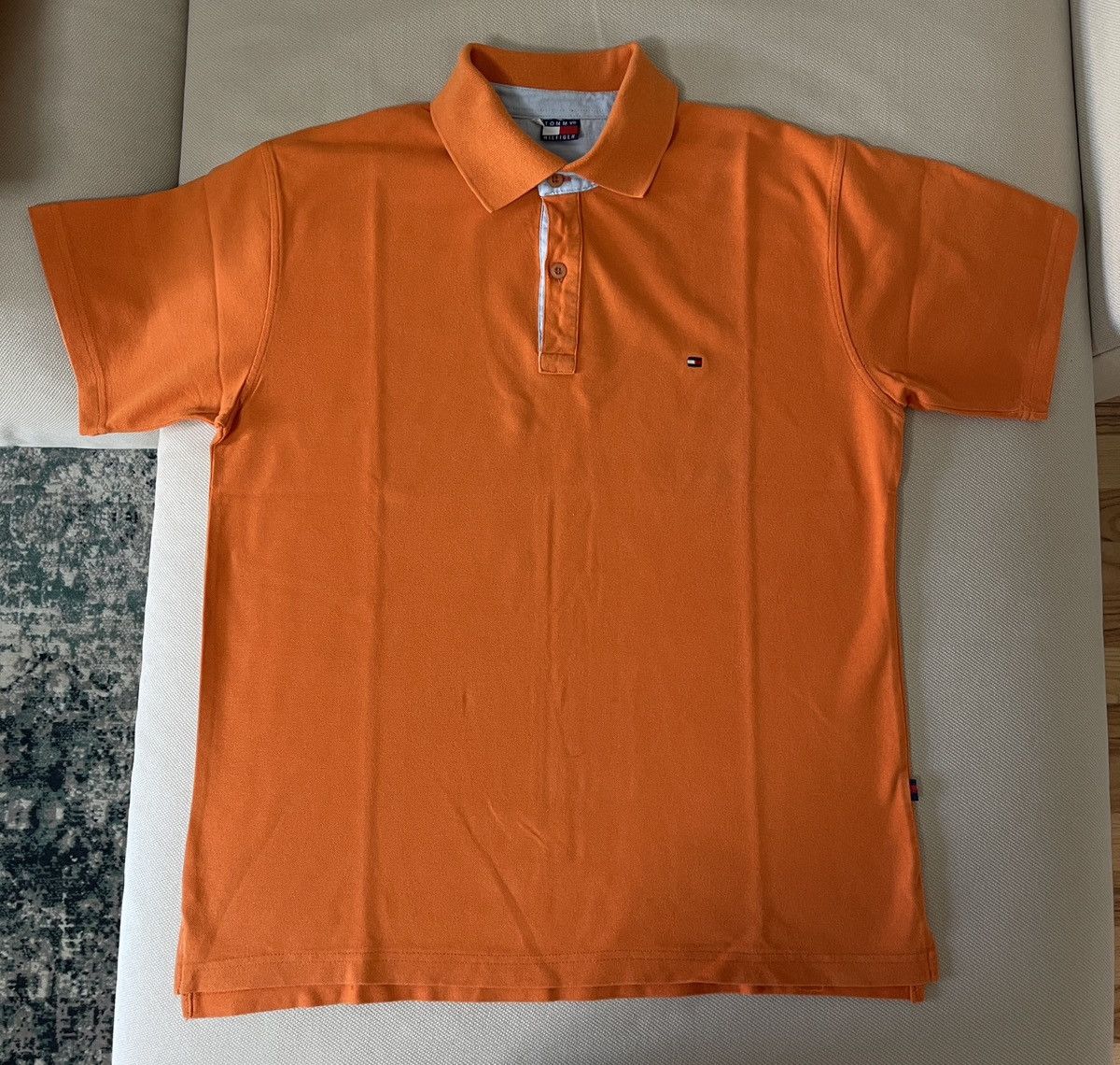 Tommy Hilfiger Vintage Tommy Hilfiger Polo Orange Size US M / EU 48-50 / 2 - 4 Thumbnail