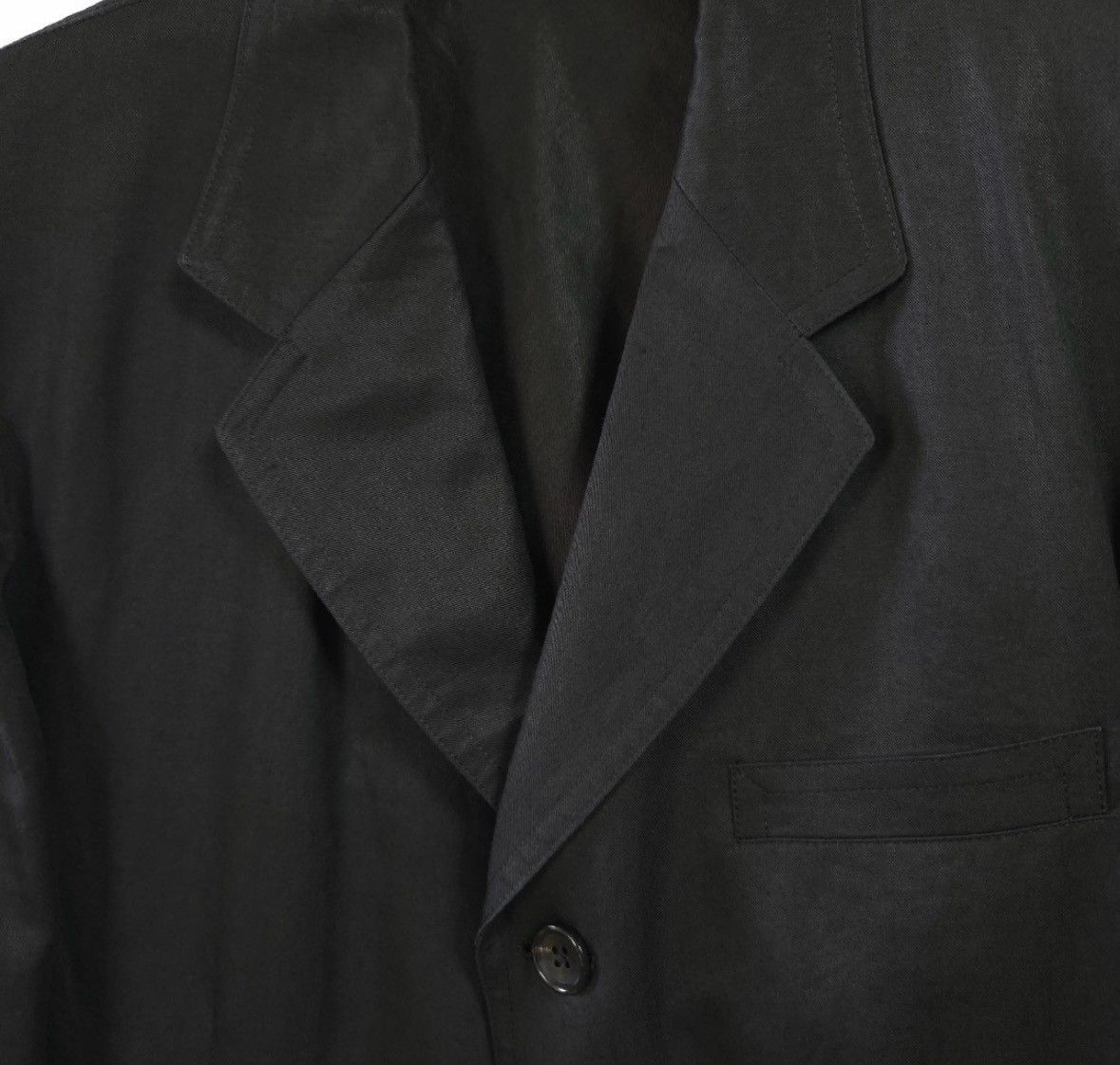 Yohji Yamamoto Yohji Yamamoto 2004SS Black Linen Blazer Size US M / EU 48-50 / 2 - 4 Thumbnail