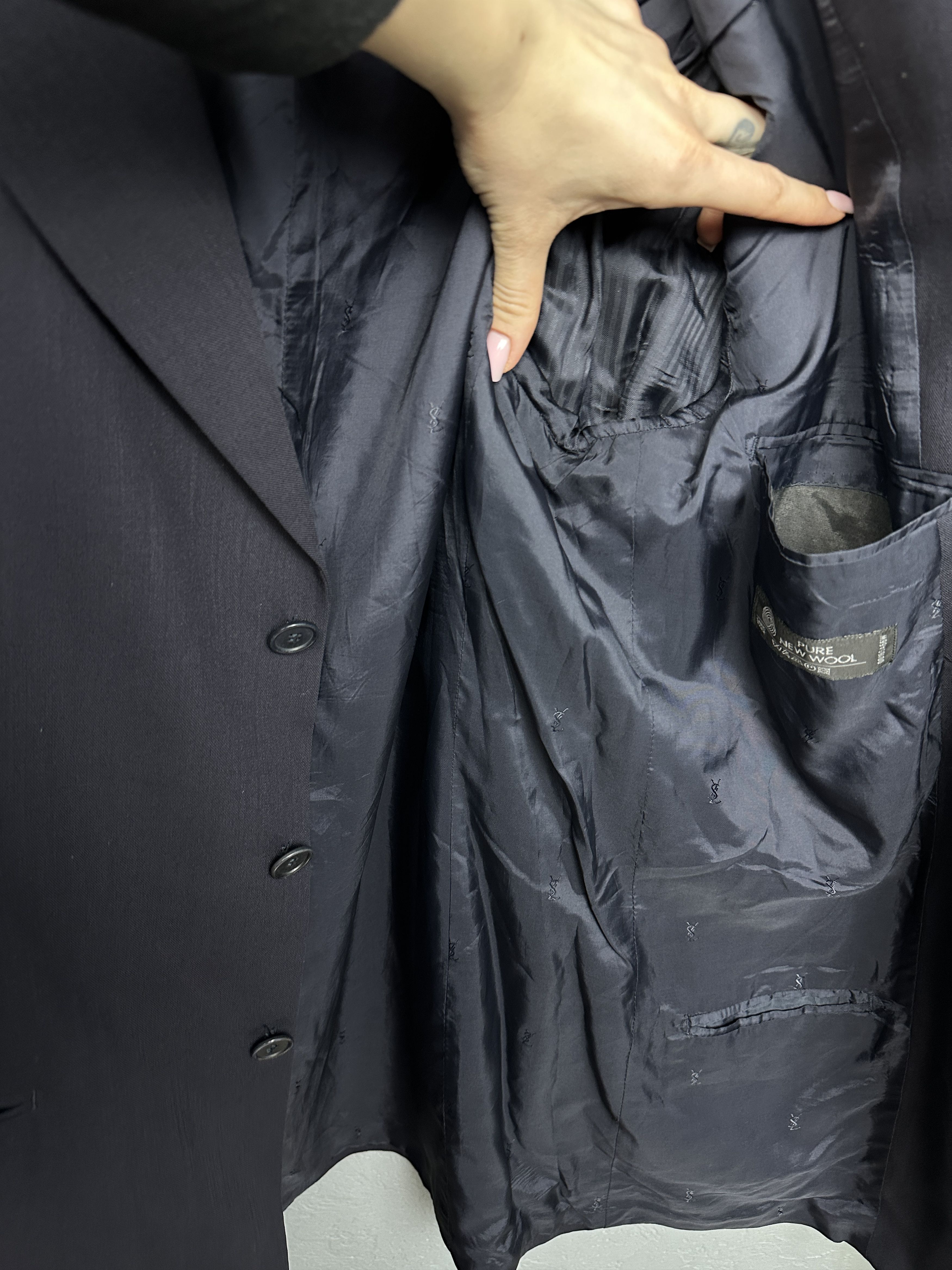 Yves Saint Laurent Yves Saint Laurent YSL Mens 3 Buttons Blazer Jacket Size 42L - 6 Thumbnail